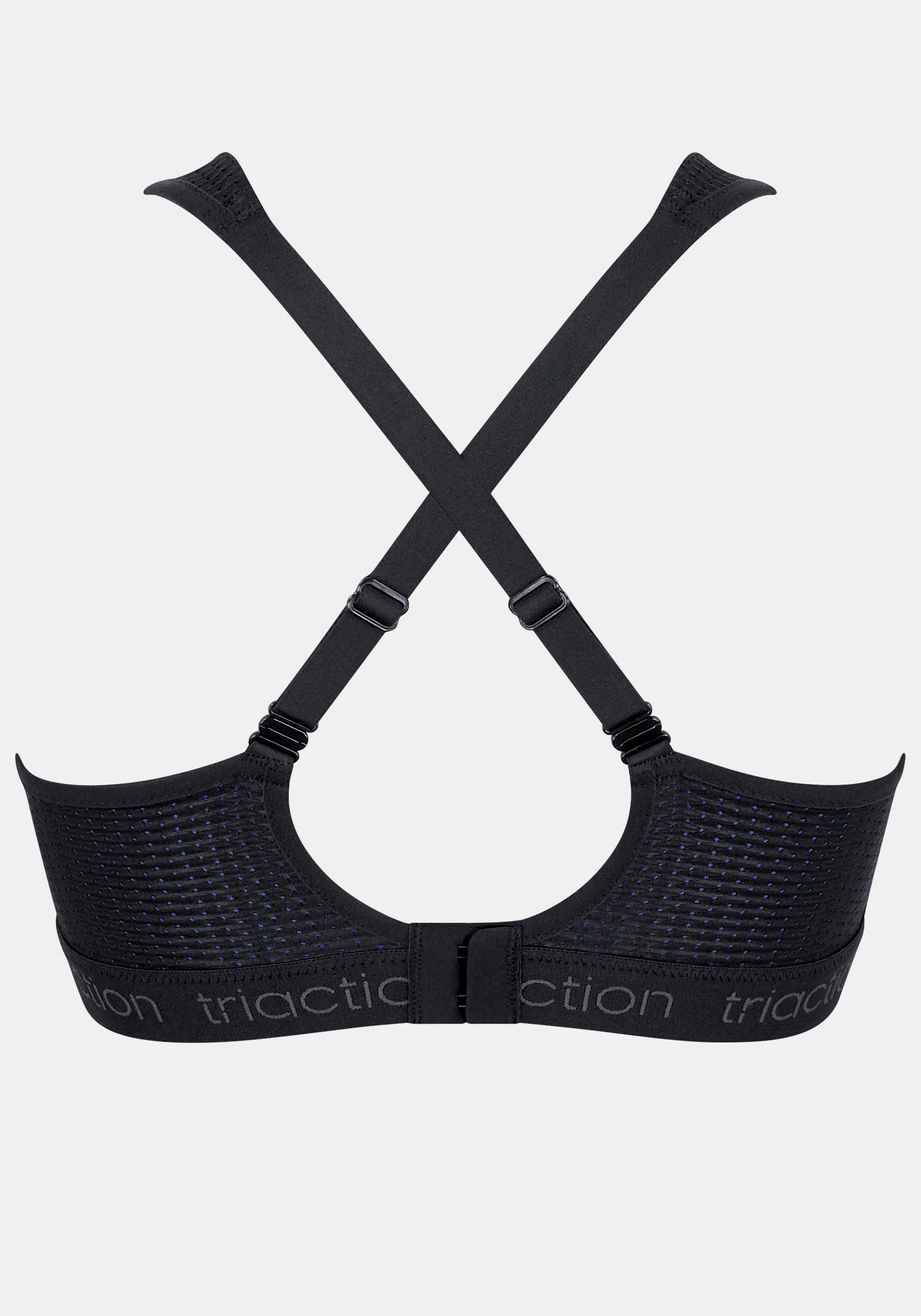 Bügel-BH TRIACTION BY TRIUMPH "Triaction Energy Lite N EX", Damen, Gr. 95, Cup E, schwarz, Single Jersey, Obermaterial: 45% Polyamid, 41% Polyester, 14% Elasthan, BHs Bügel-BH, atmungsaktiv und extremer Halt 4