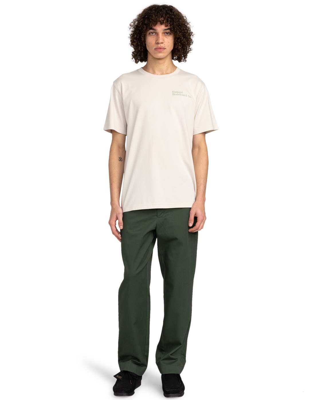T-Shirt ELEMENT "Supplier", Herren, Gr. S, oat milk, Obermaterial: 100% Walkfrottier;, Shirts T-Shirt 3