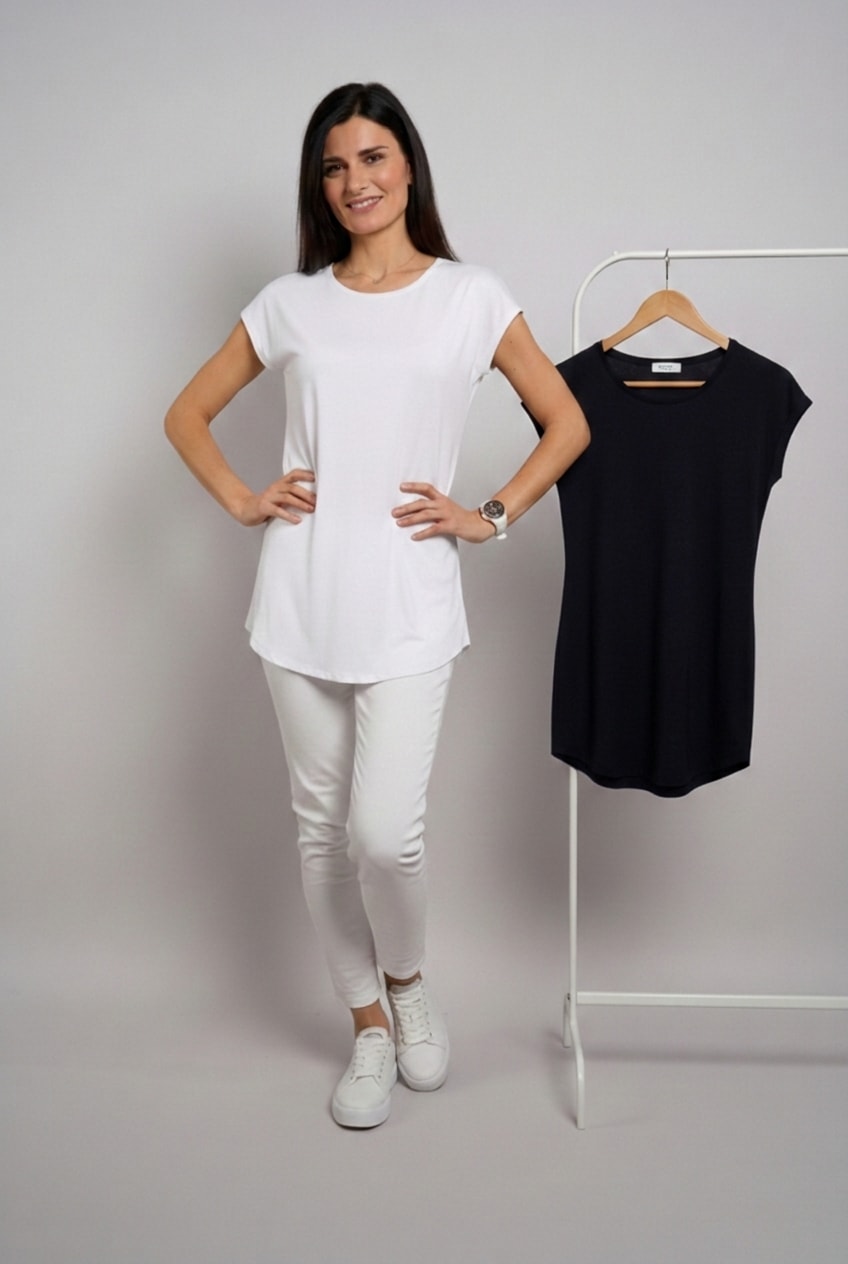 Seidel Moden Longshirt »Otto exclusiv« 2 2er Pack Rundhals - Viskose - MADE IN GERMANY