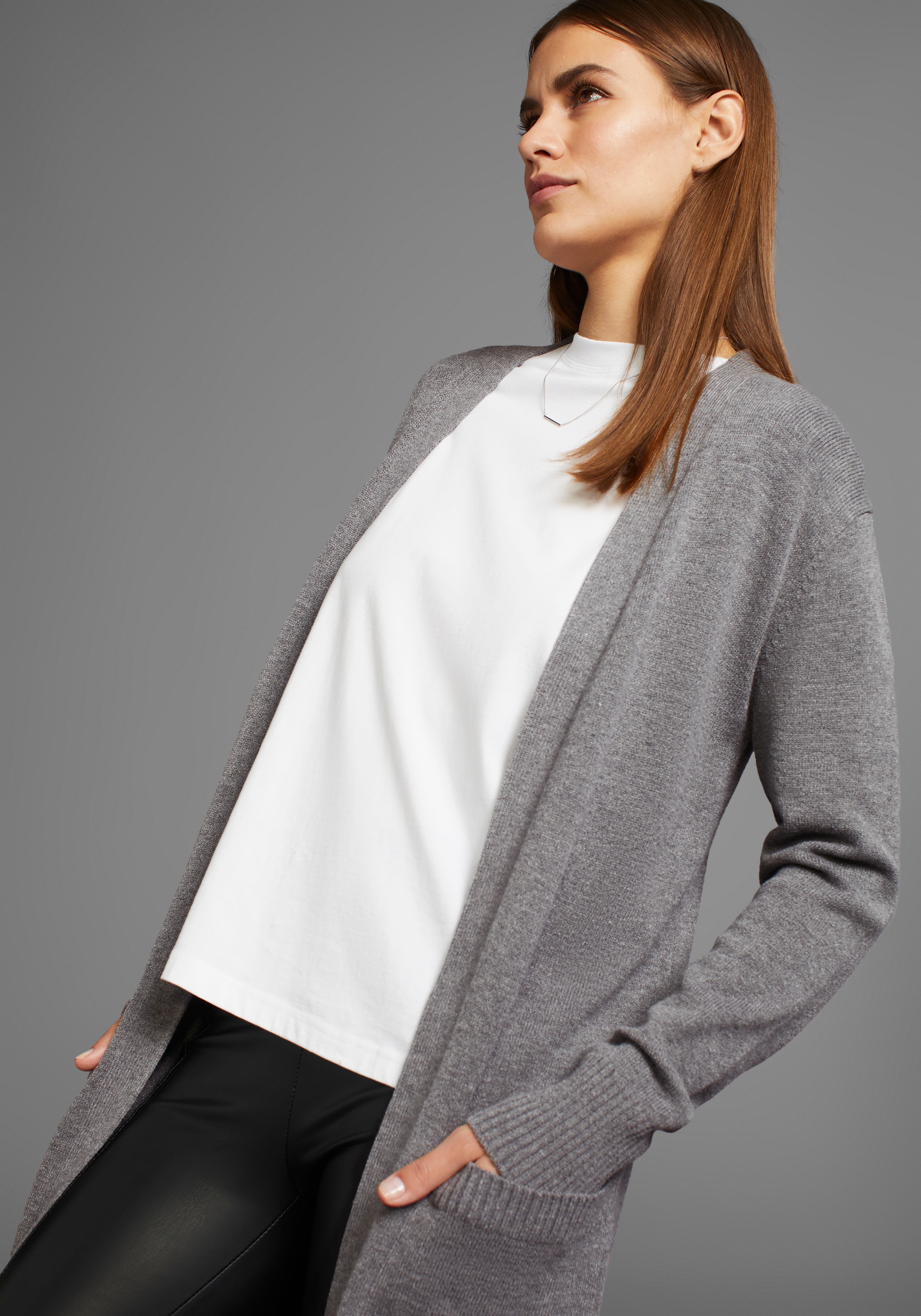 Thumbnail - HECHTER PARIS Longstrickjacke, in Longform