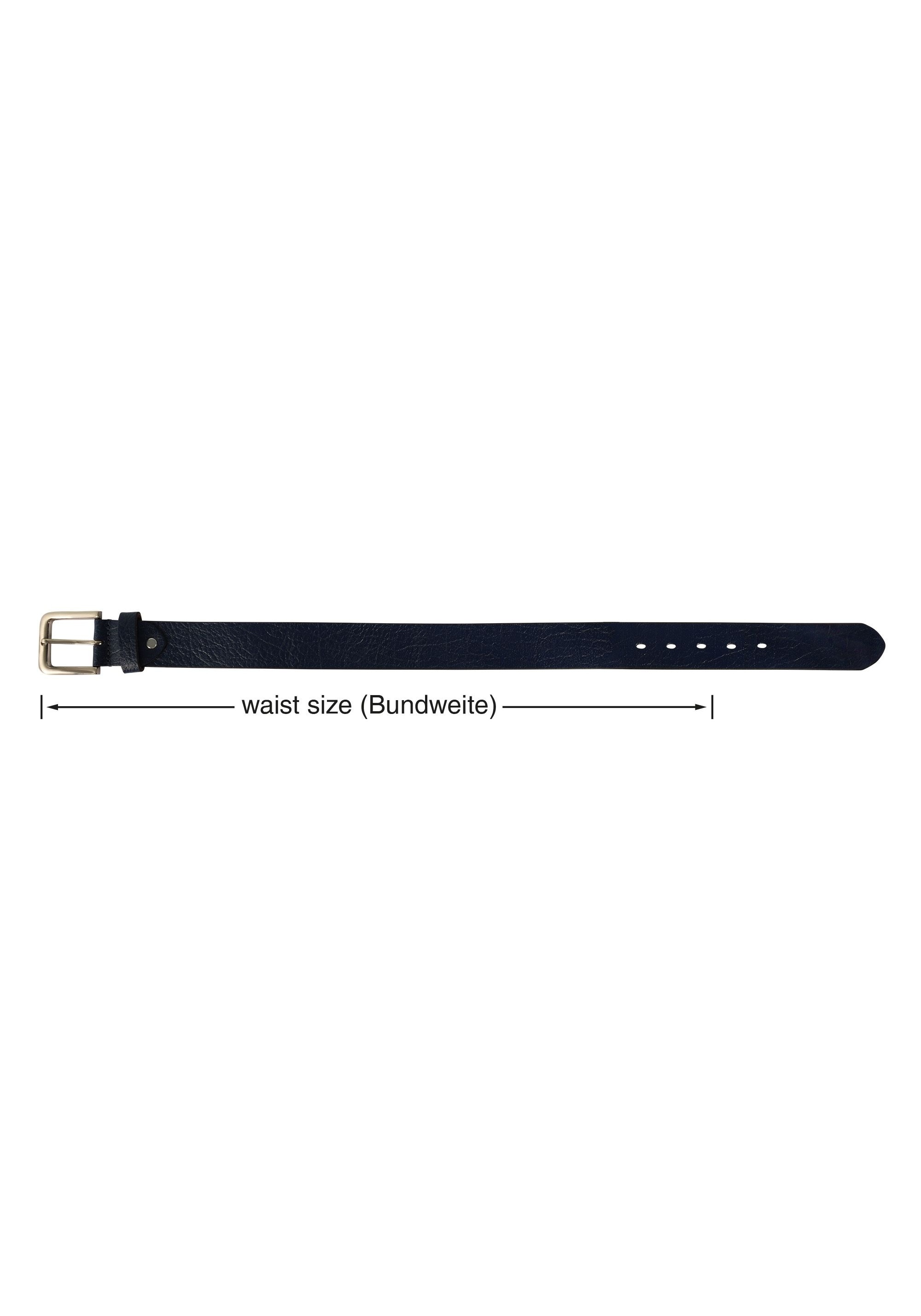 Leonardo Verrelli Ledergürtel »Echt Leder, dkl. blau, 2. Wahl , 90 cm - 140 cm (Bundweite)«