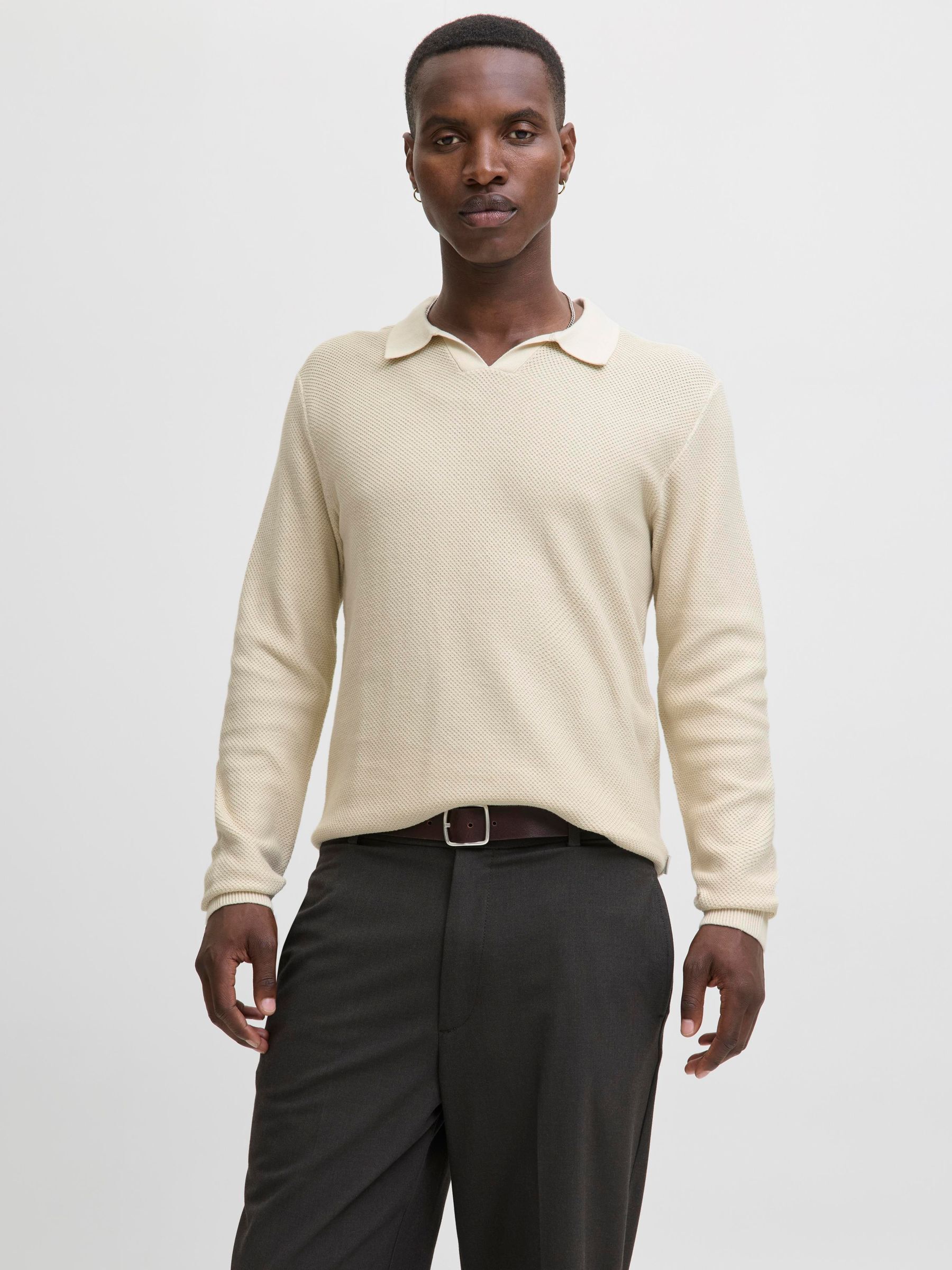 Jack & Jones "JPRBLAEASTON KNIT SPLIT NECK LS SN"