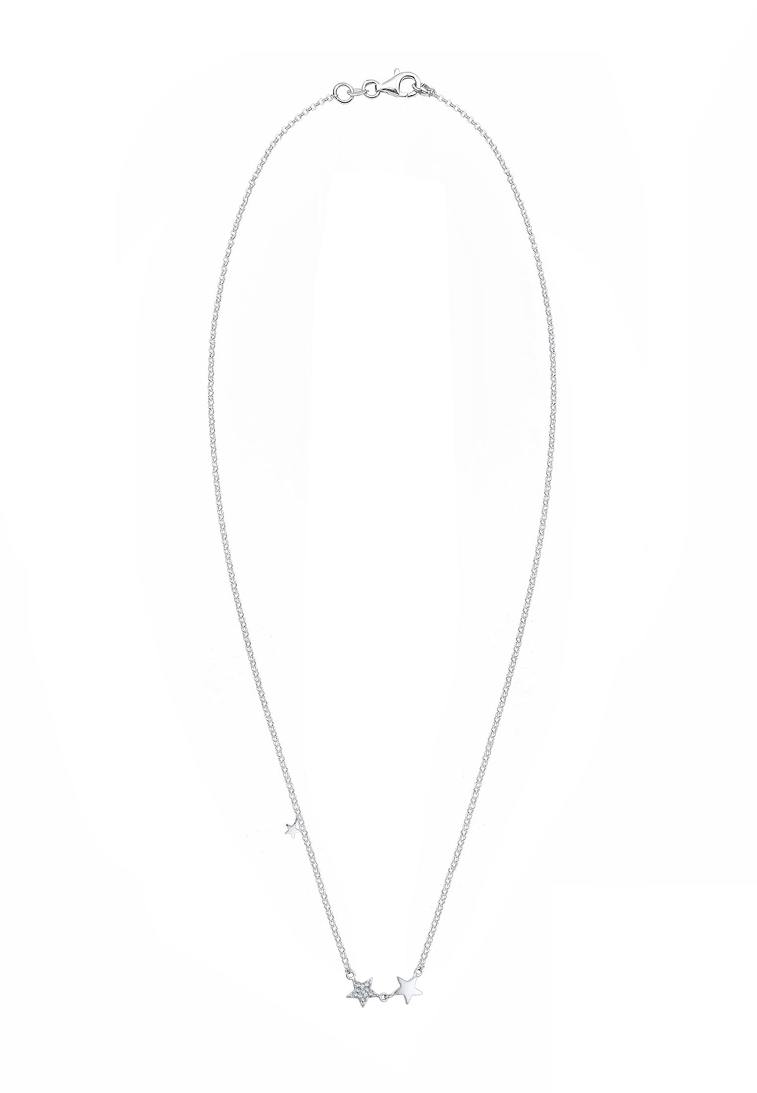 Elli Collierkettchen »Stern Glas Kristalle 925 Sterling Silber«