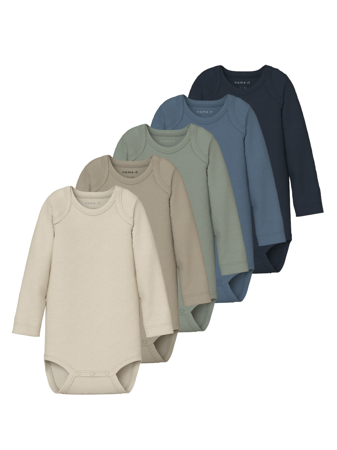 Langarmbody »NBNBODY 5P LS SOLID RIB NOOS«