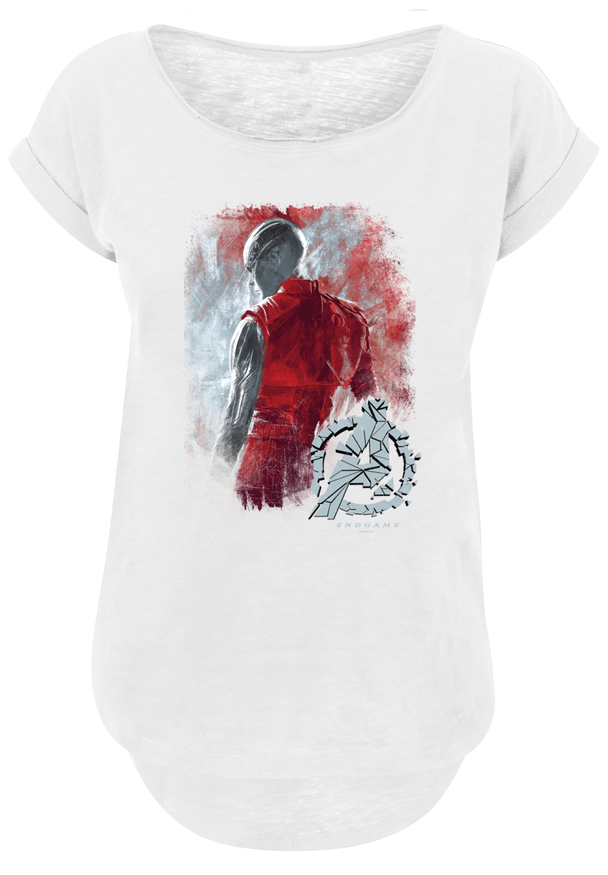 F4NT4STIC T-Shirt »Marvel Avengers Endgame Brushed«, Damen,Premium Merch,Lang,Longshirt,Logo Print