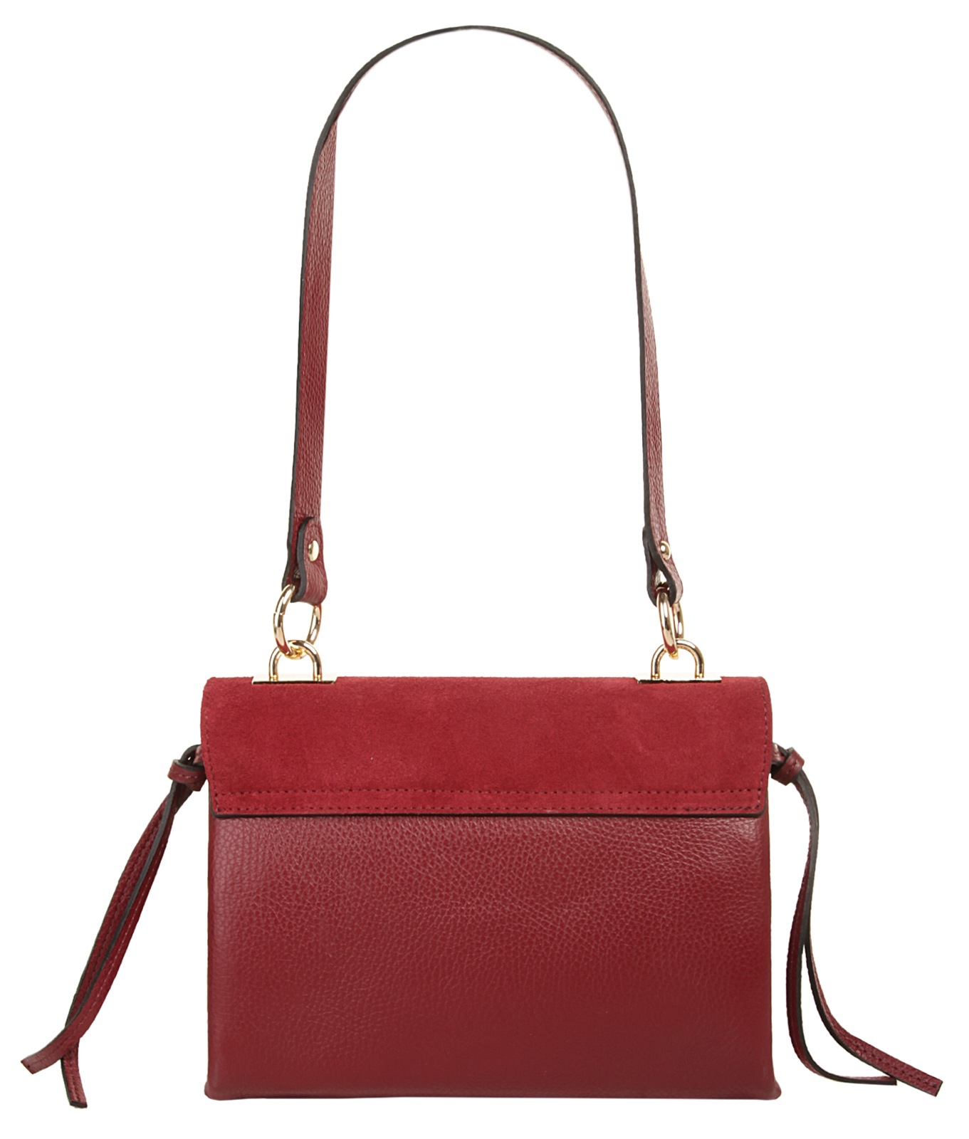 Cluty Umhängetasche, echt Leder, Made in Italy