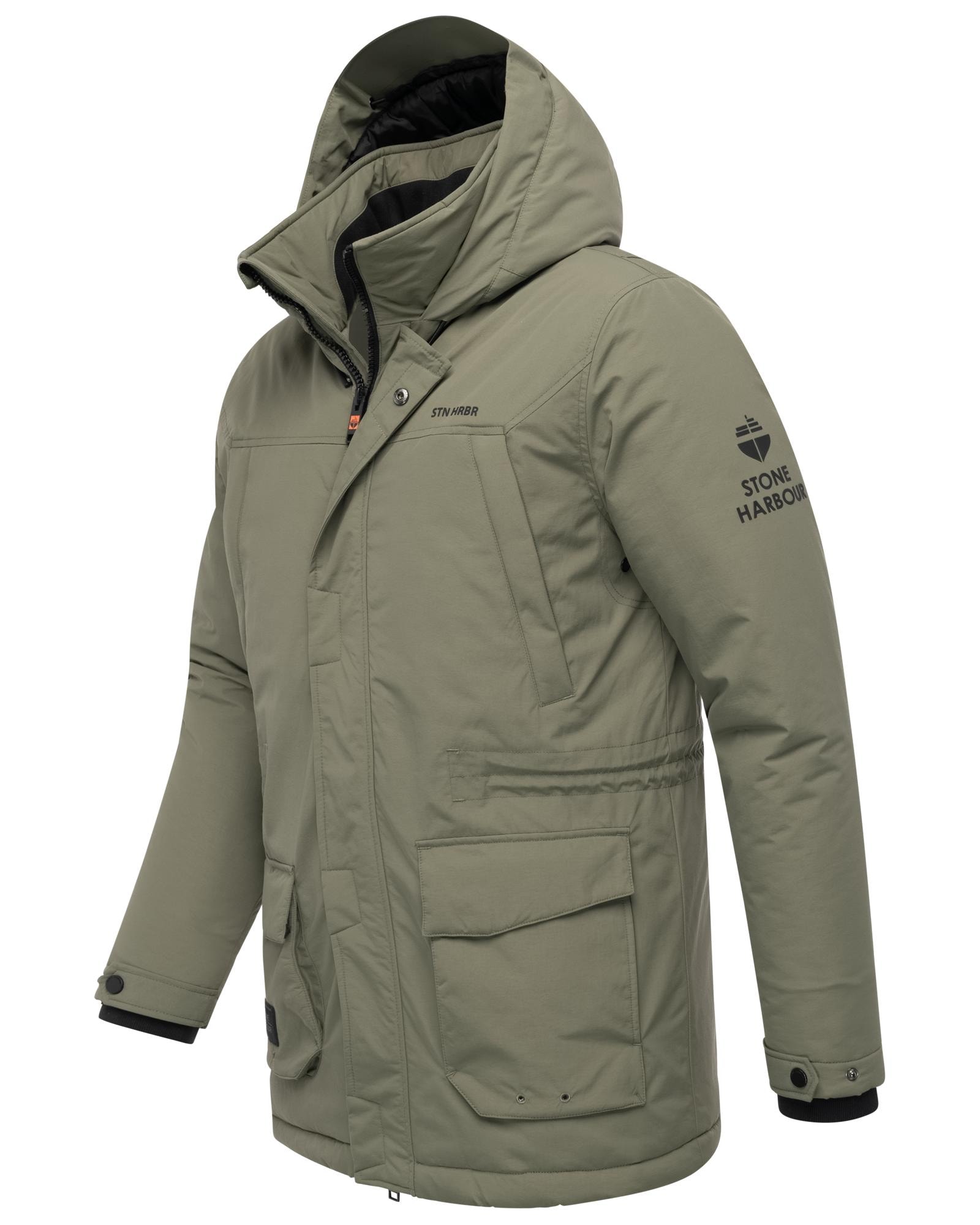 Stone Harbour Winterjacke »Wadiim XX«, mit Kapuze, Warm gefütterte Outdoorjacke mit Kapuze