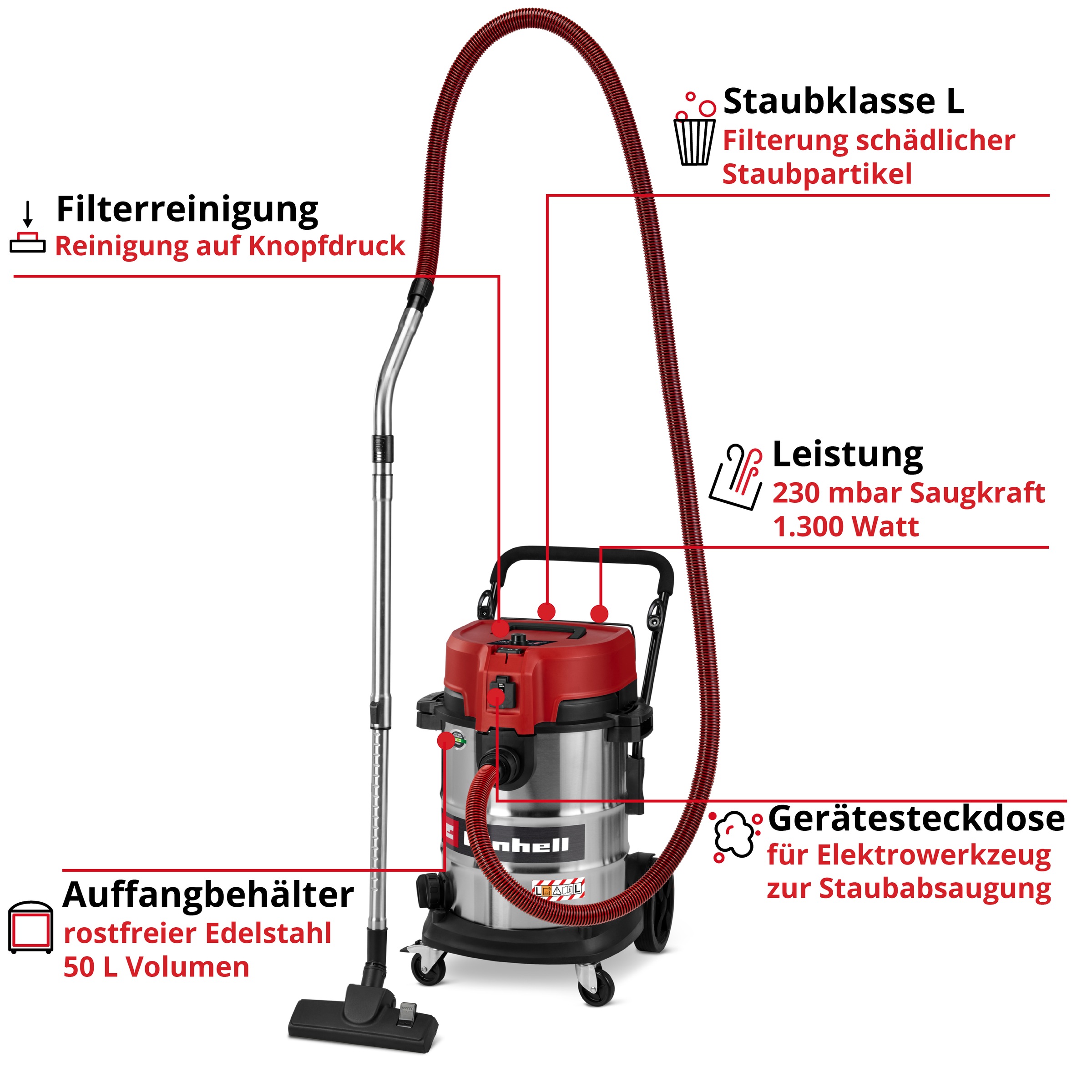 Einhell Nass-Trocken-Sauger "TE-VC 5090 SACL" günstig online kaufen