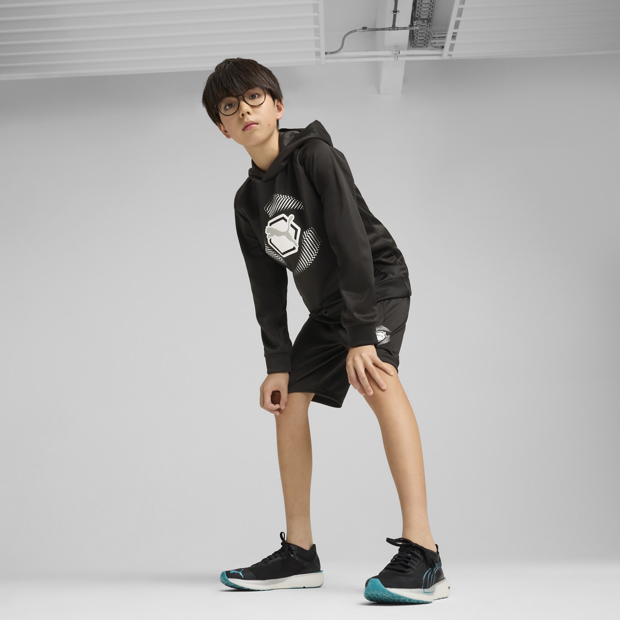 PUMA Hoodie »Active Sports Graphic Poly Hoodie Jungen«