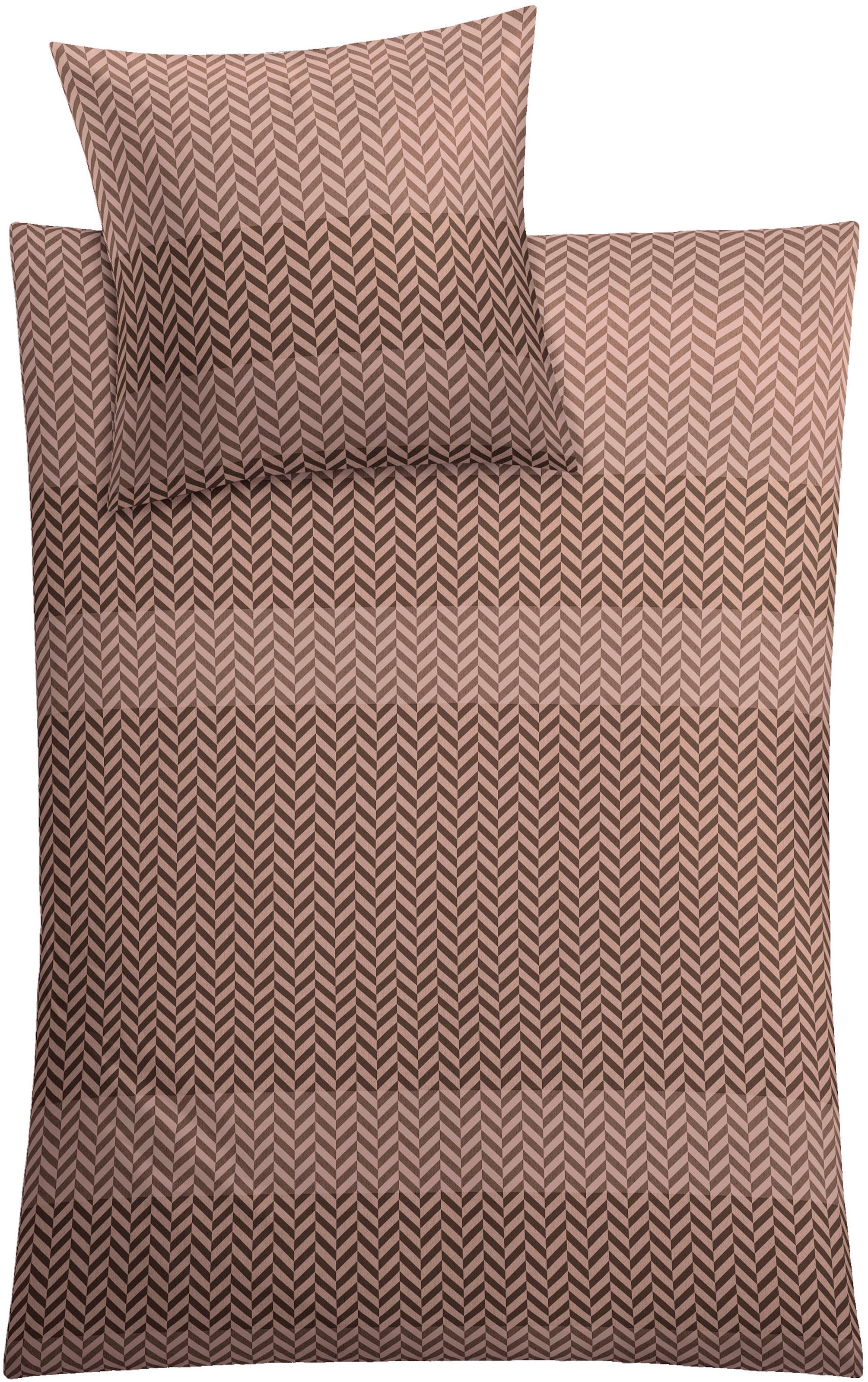 Kleine Wolke Bettwäsche "Cosy" 2 Stk. tlg. mit Fischgrätmuster günstig online kaufen