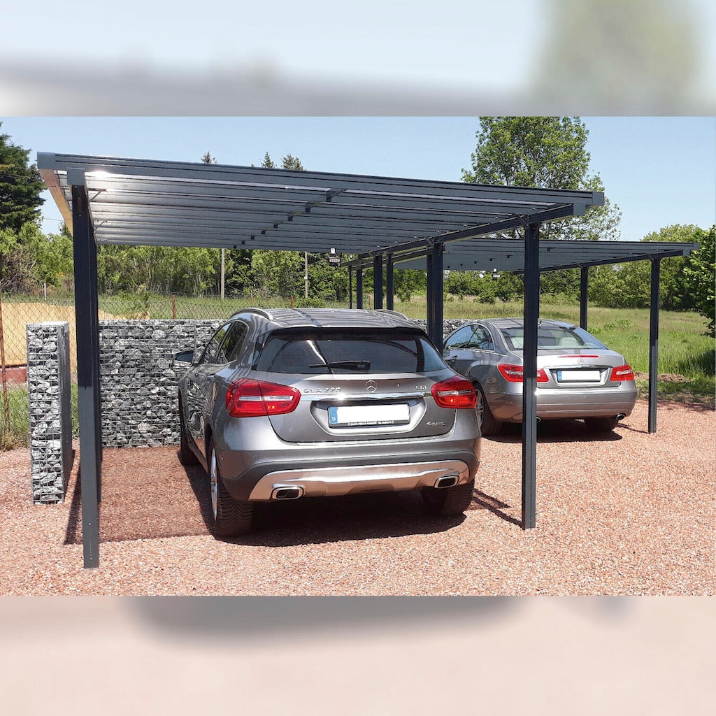 Beckmann Einzelcarport »CPTG«, Aluminium, 270 cm, Anthrazit