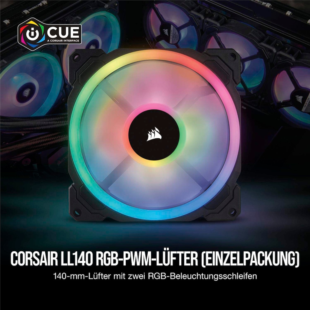 Corsair Gehäuselüfter »Corsair LL140 RGB LED PWM«