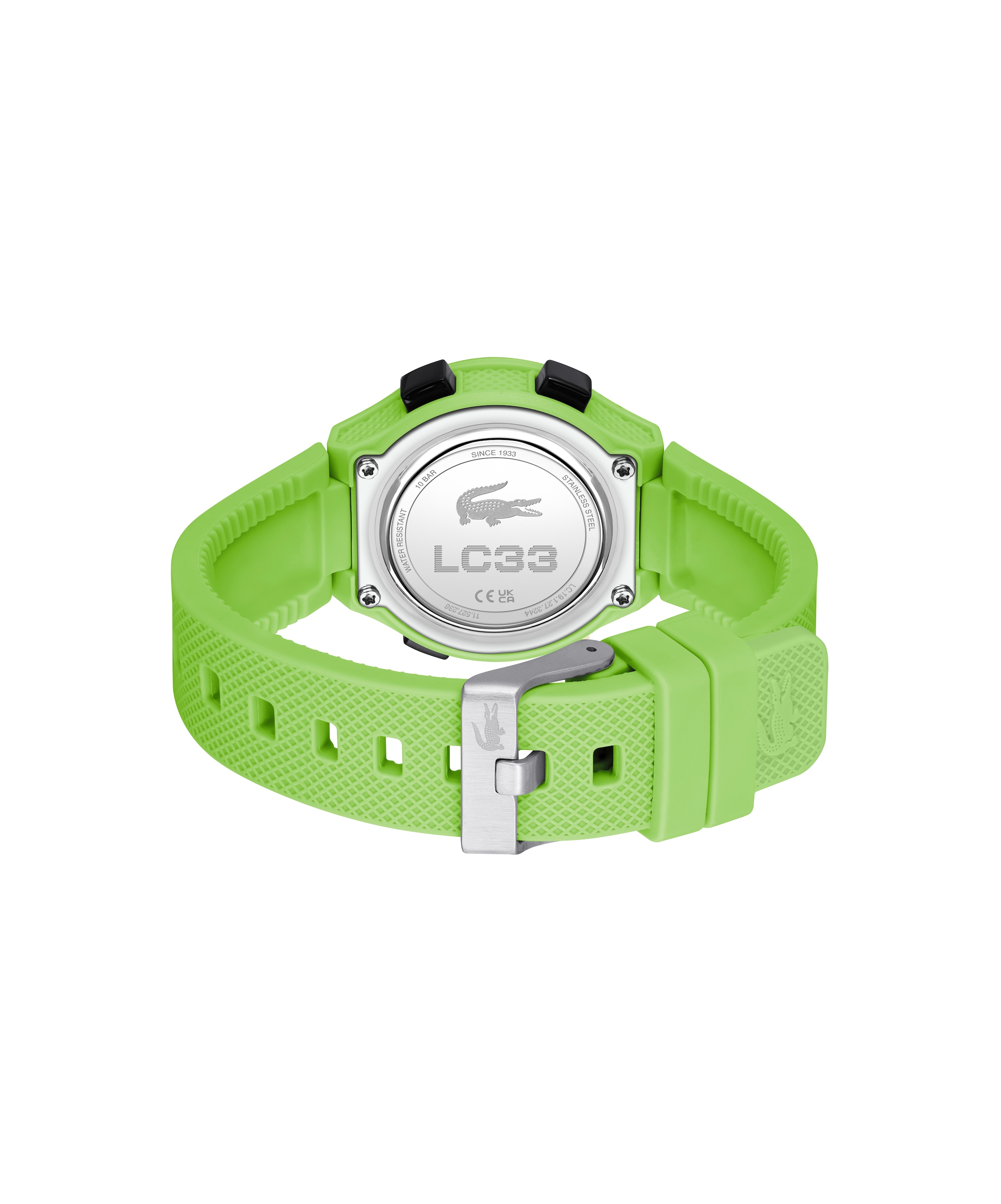 Lacoste Chronograph »LC33 Kids« Quarzuhr, Armbanduhr, Silikonarmband, digital, Stoppfunktion