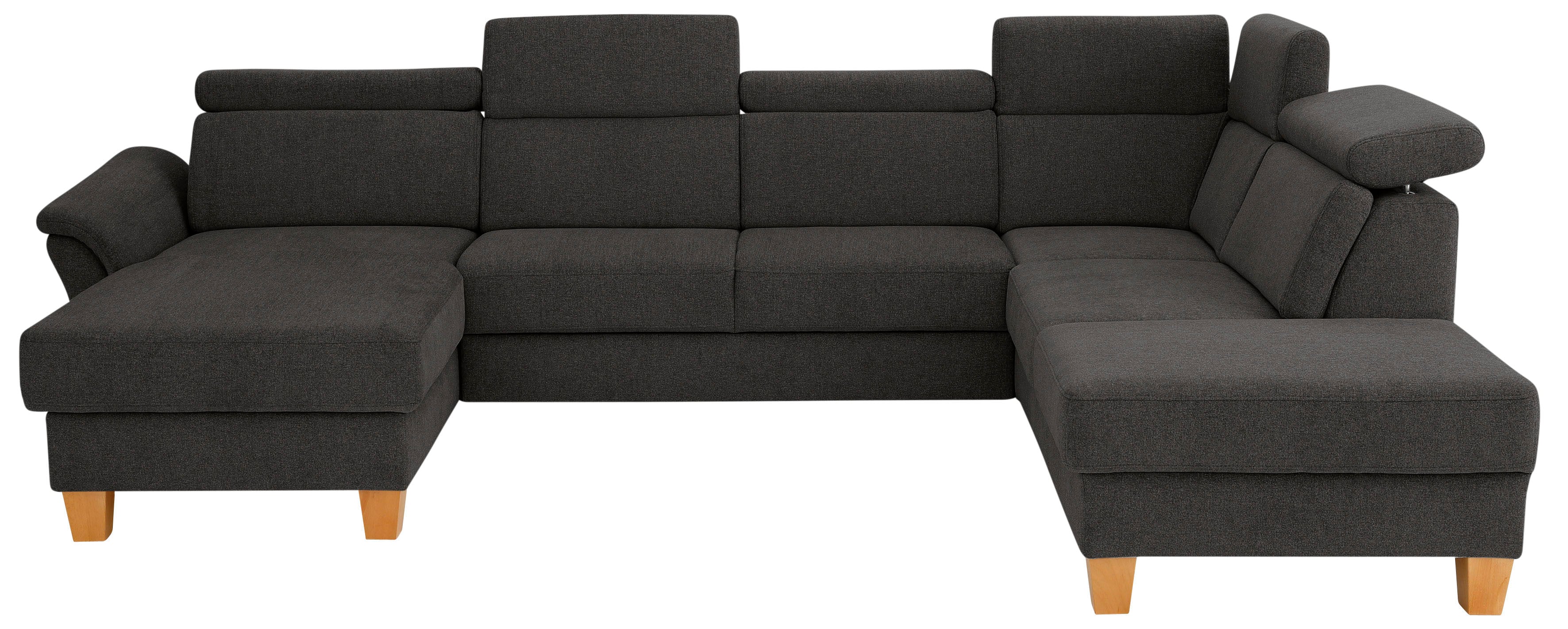 OTTO home Wohnlandschaft "Conville U-Form" Kopfteilverstellung wahlweise mit Schlaffunktion und Bettkasten