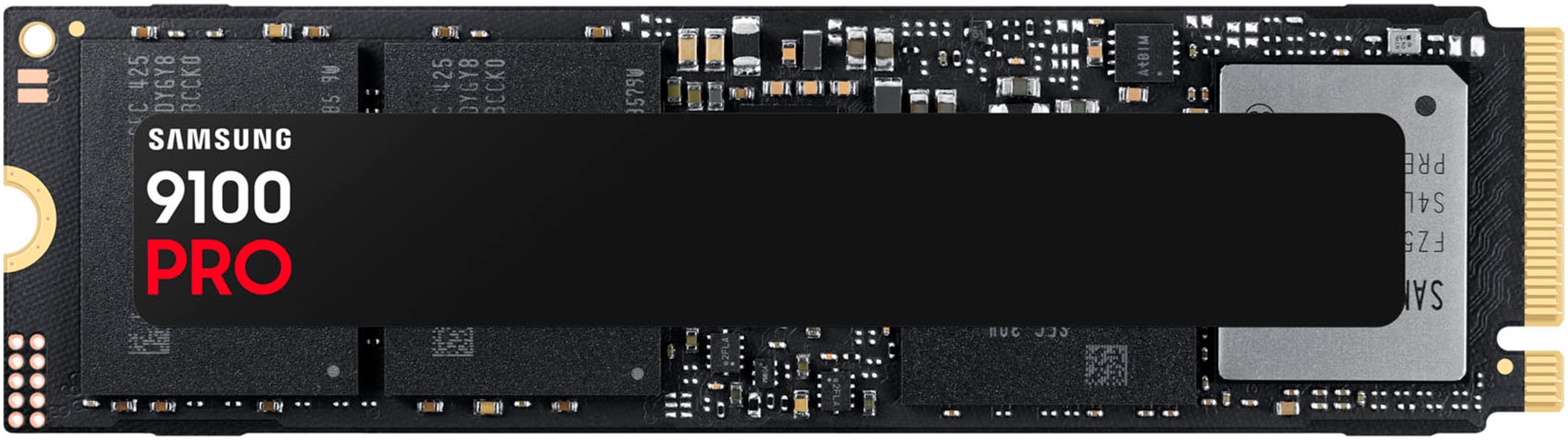 SAMSUNG interne Gaming-SSD "9100 PRO", 2 TB, Schreibgeschwindigkeitmaximal 13400 MB/s Lesegeschwindigkeitmaximal 14700 MB/s, schwarz, Festplatten