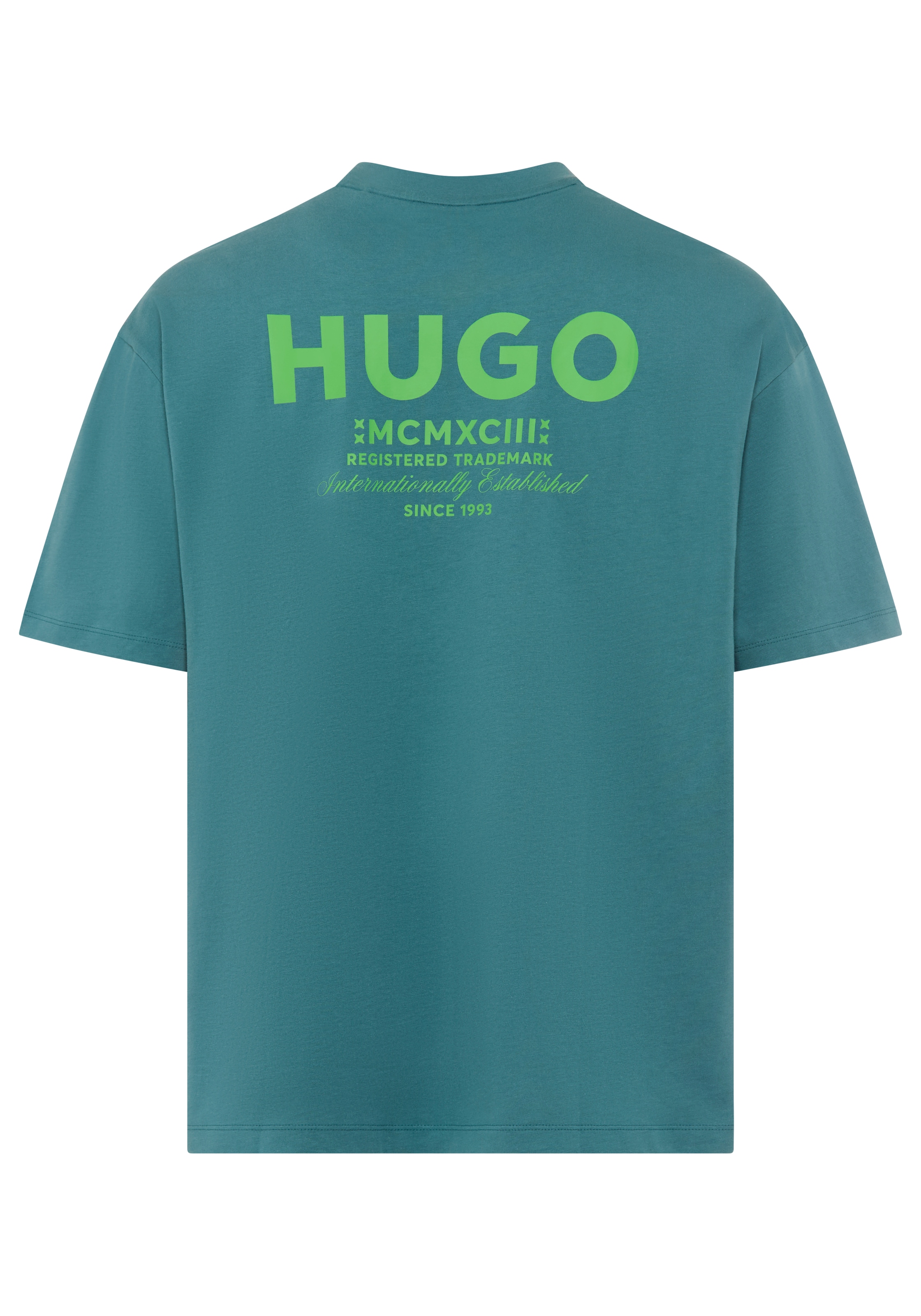 HUGO T-Shirt »Nalono« mit Logodruck, Oversized Look mit Backprint