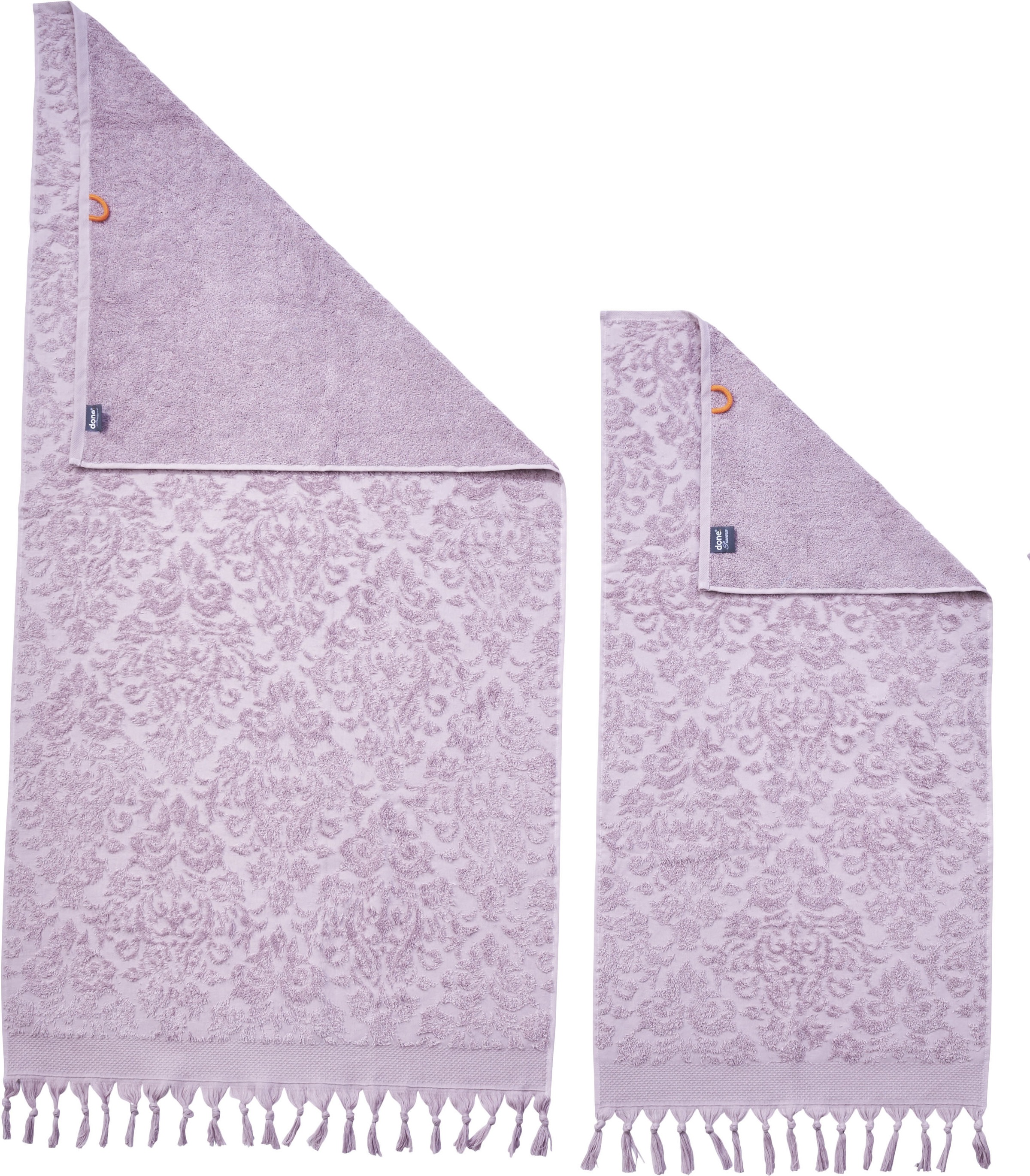 done. Handtuch Set "Provence Ornaments" Uni-Farben, Ornamente, mit Fransen günstig online kaufen