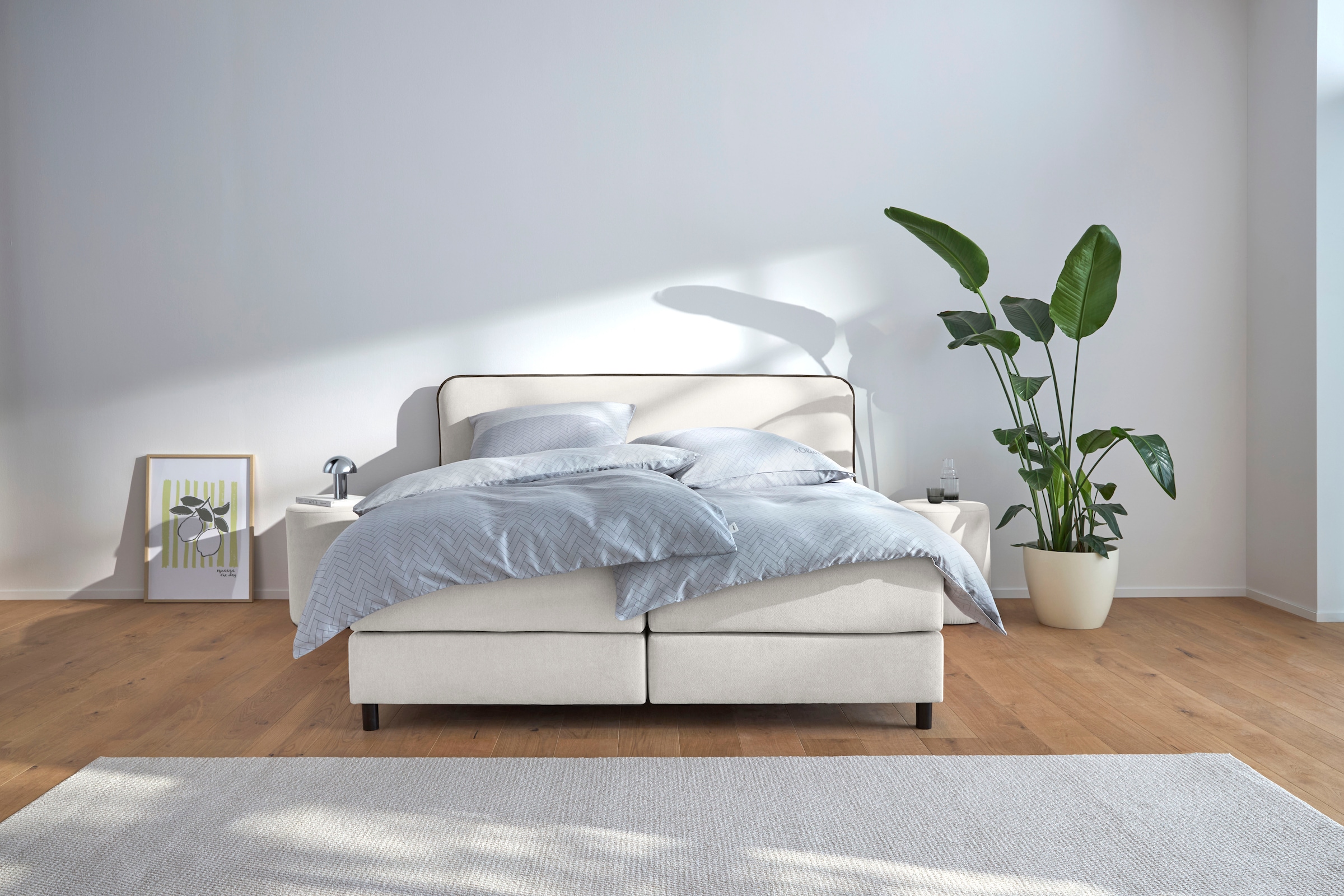 s.Oliver Boxspringbett »Kuhmo in verschiedenen Größen inkl. Topper« wahlweise mit Bonnell- oder TTFK-Matratze in H2, H3 o. H4 erhältlich