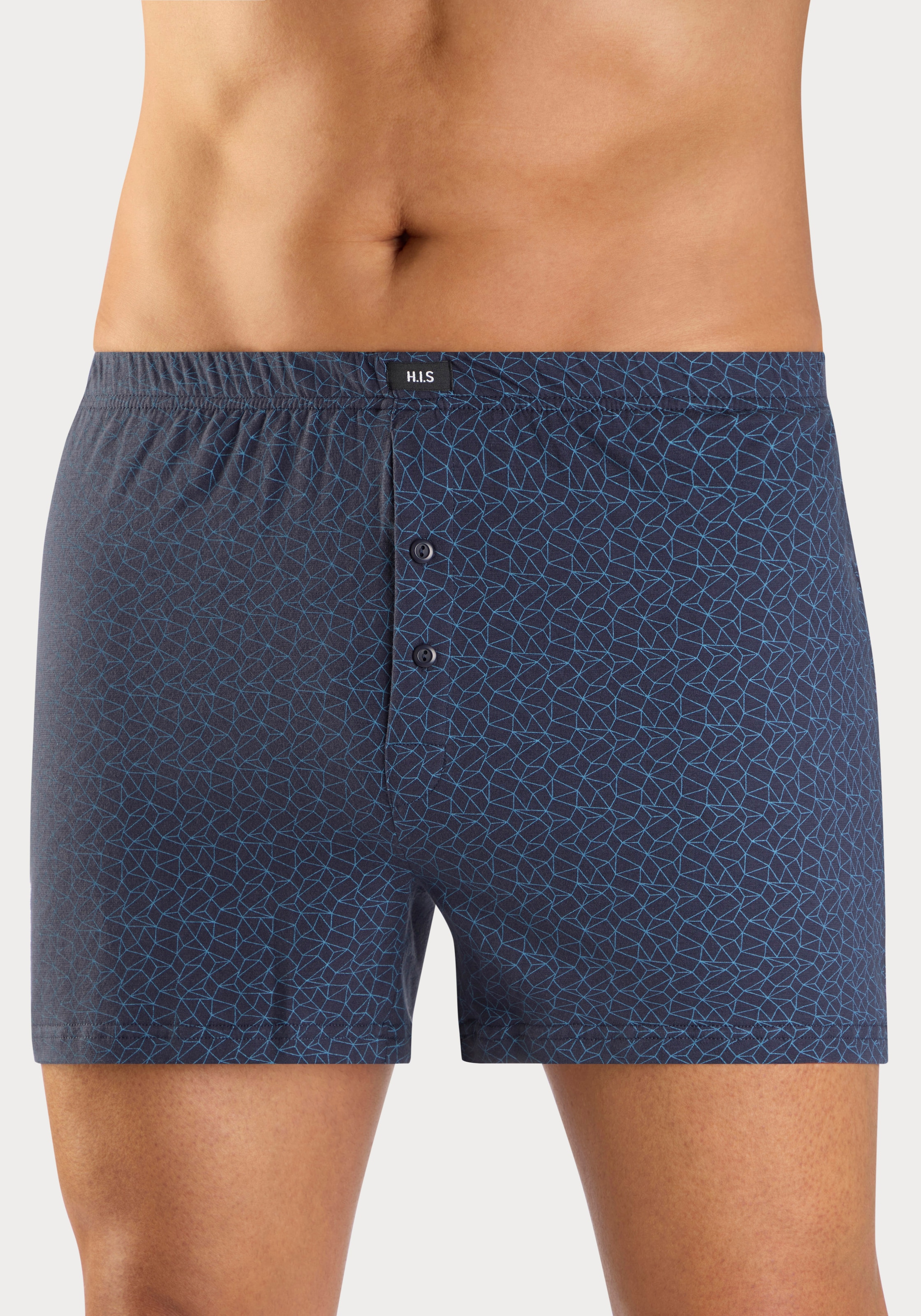 H.I.S Weiter Boxer »Herren Boxer« Packung, 5 Stk. weite Passform, Komfortbund, aus Baumwoll-Stretch