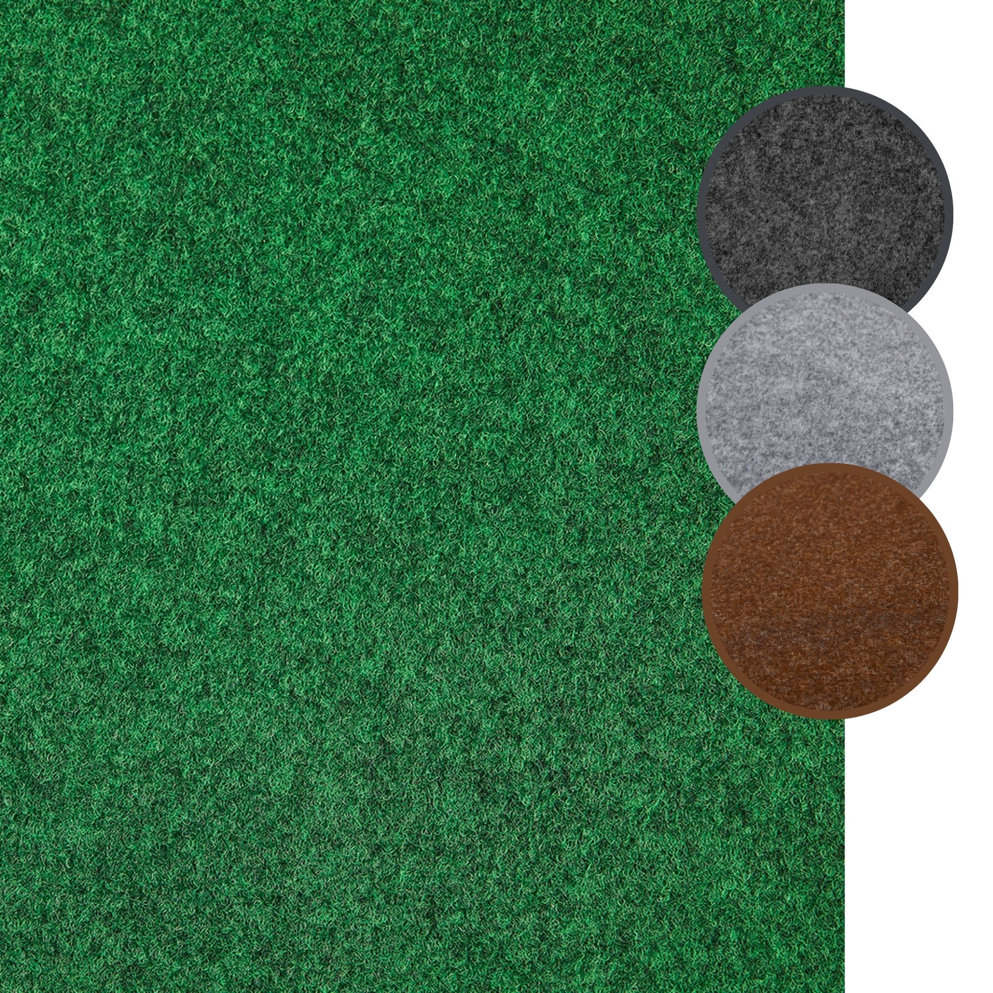 Andiamo Kunstrasen »Field, Gesamthöhe ca. 4 mm« rechteckig für Balkon & Terrasse, mit Drainage-Noppen, Nadelfilz-Optik