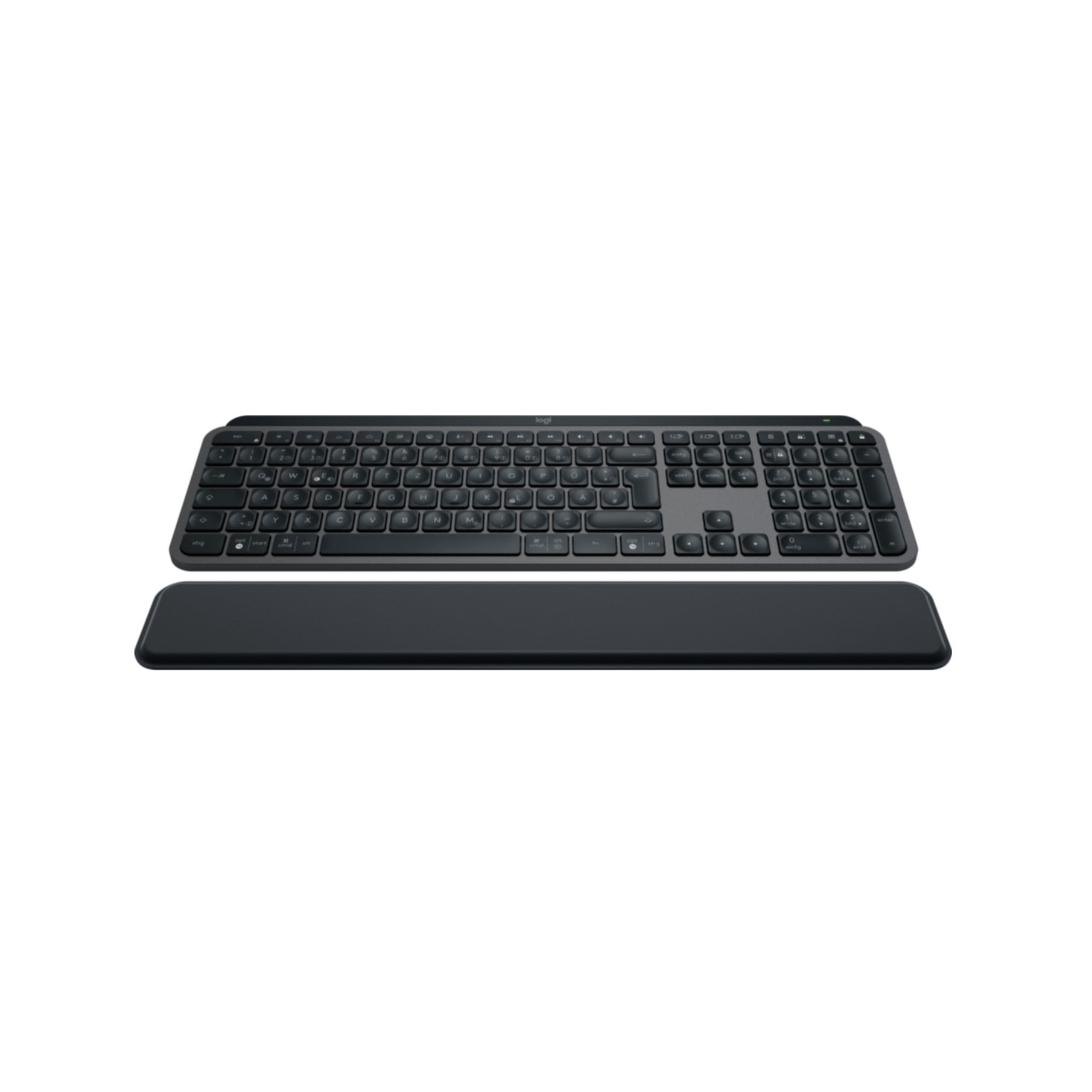 Logitech Tastatur »MX Keys S«, (Handgelenkauflage-Ziffernblock-Fn-Tasten-Easy-Switch-USB-Anschluss)