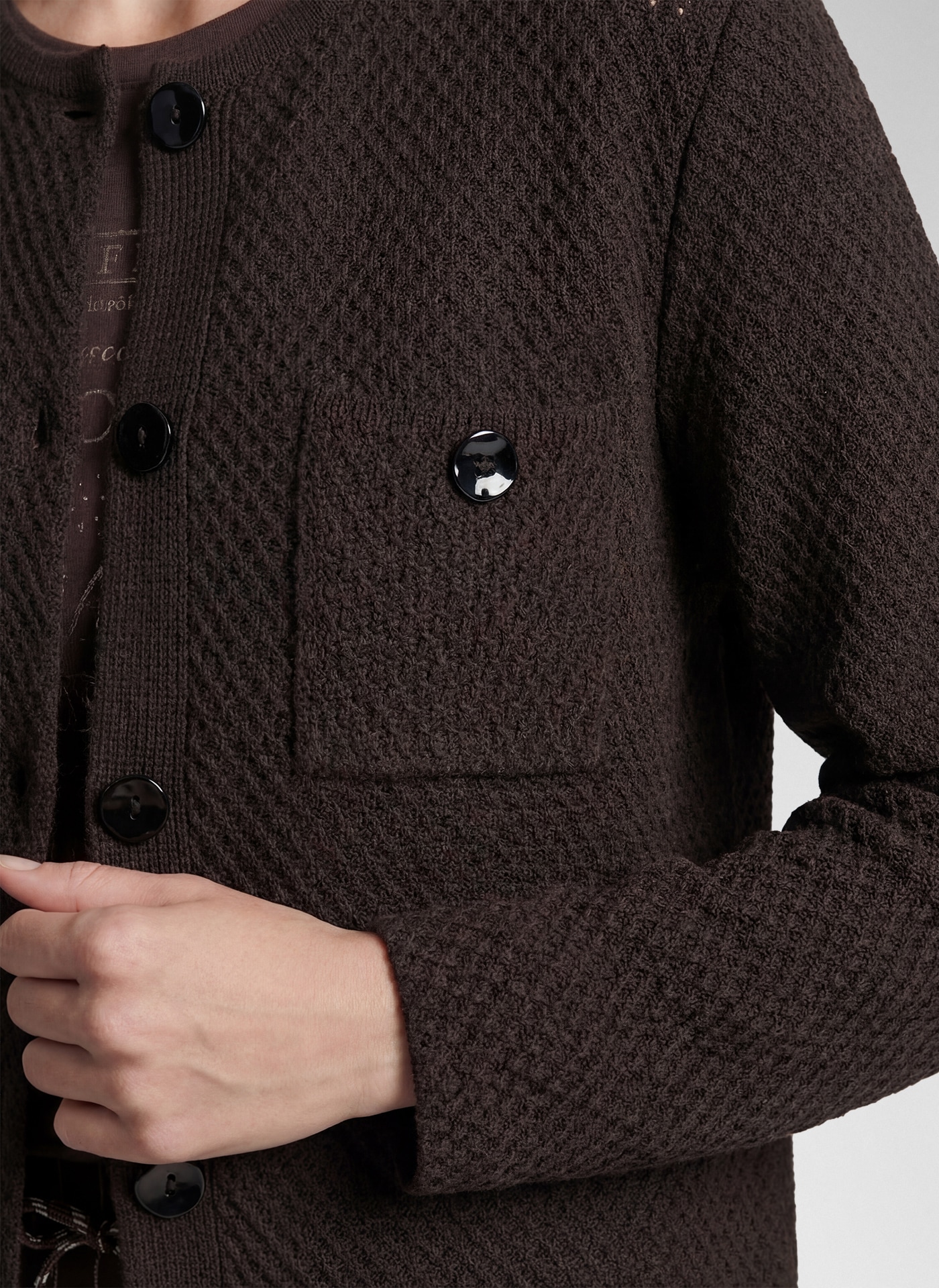 Rabe Cardigan mit dekorativen Knöpfen