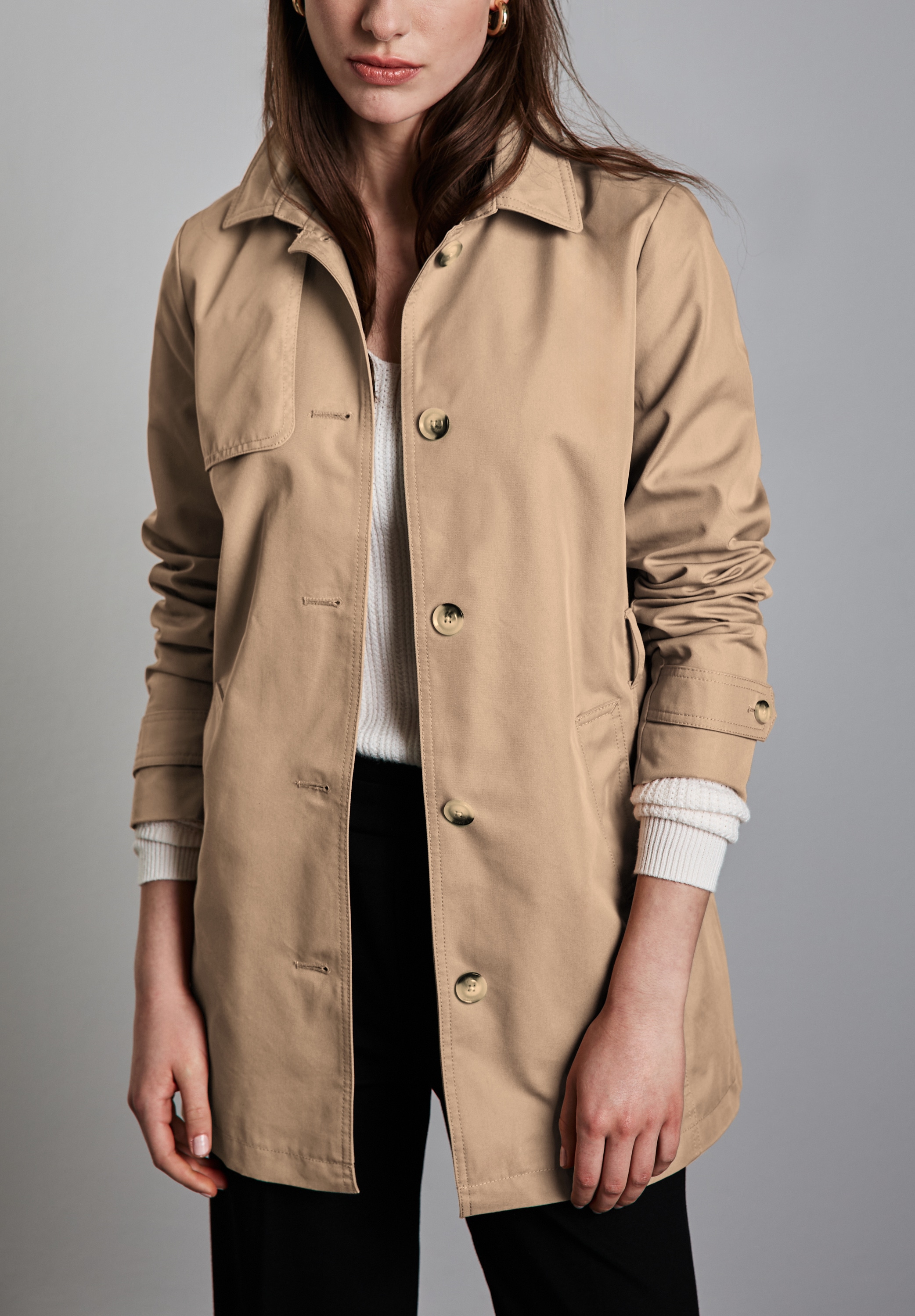 STREET ONE Trenchcoat, mit Gürtel zum Taillieren