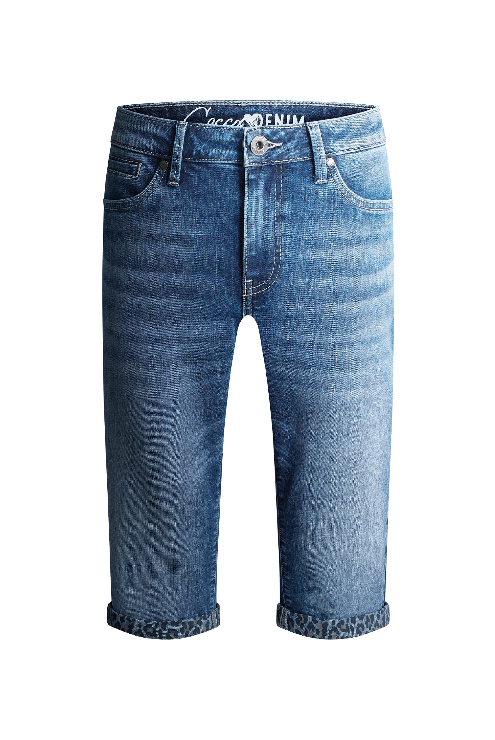 SOCCX Regular-fit-Jeans mit Turn-Up Saum