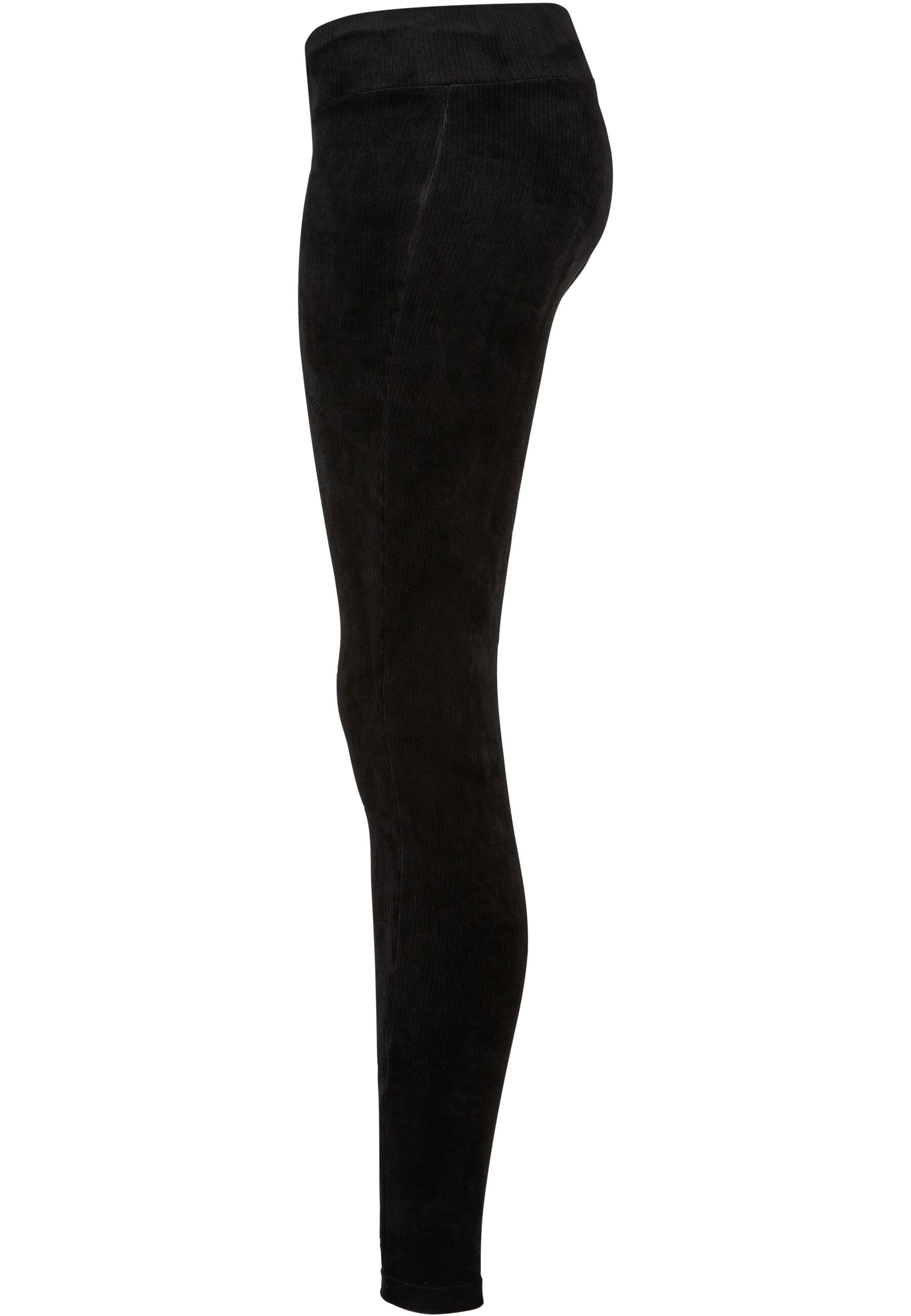 URBAN CLASSICS Leggings »Urban Classics Damen Ladies High Waist Rib Velvet Leggings«, (1 tlg.)