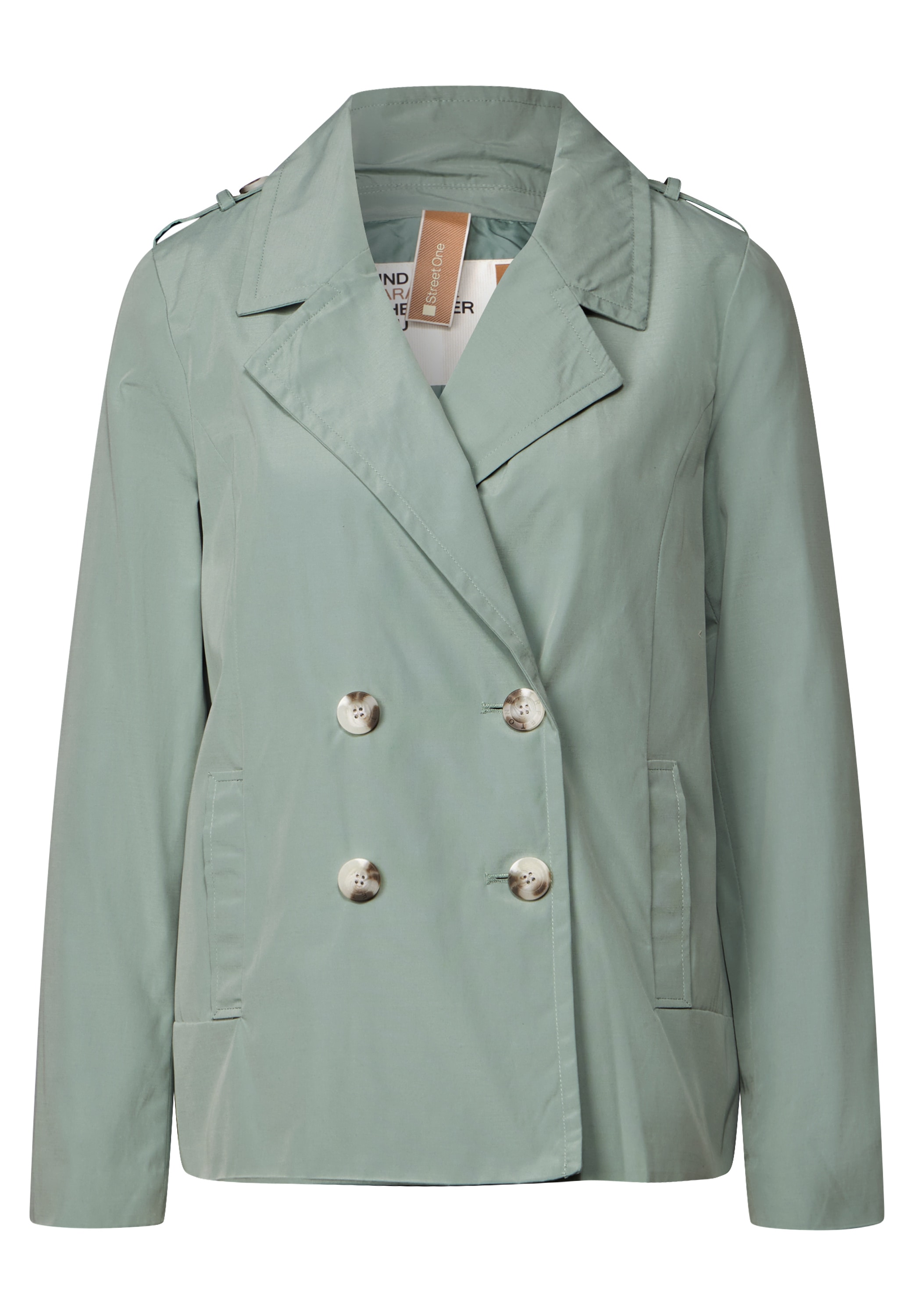 STREET ONE Trenchcoat, doppelreihig und mit Reverskragen