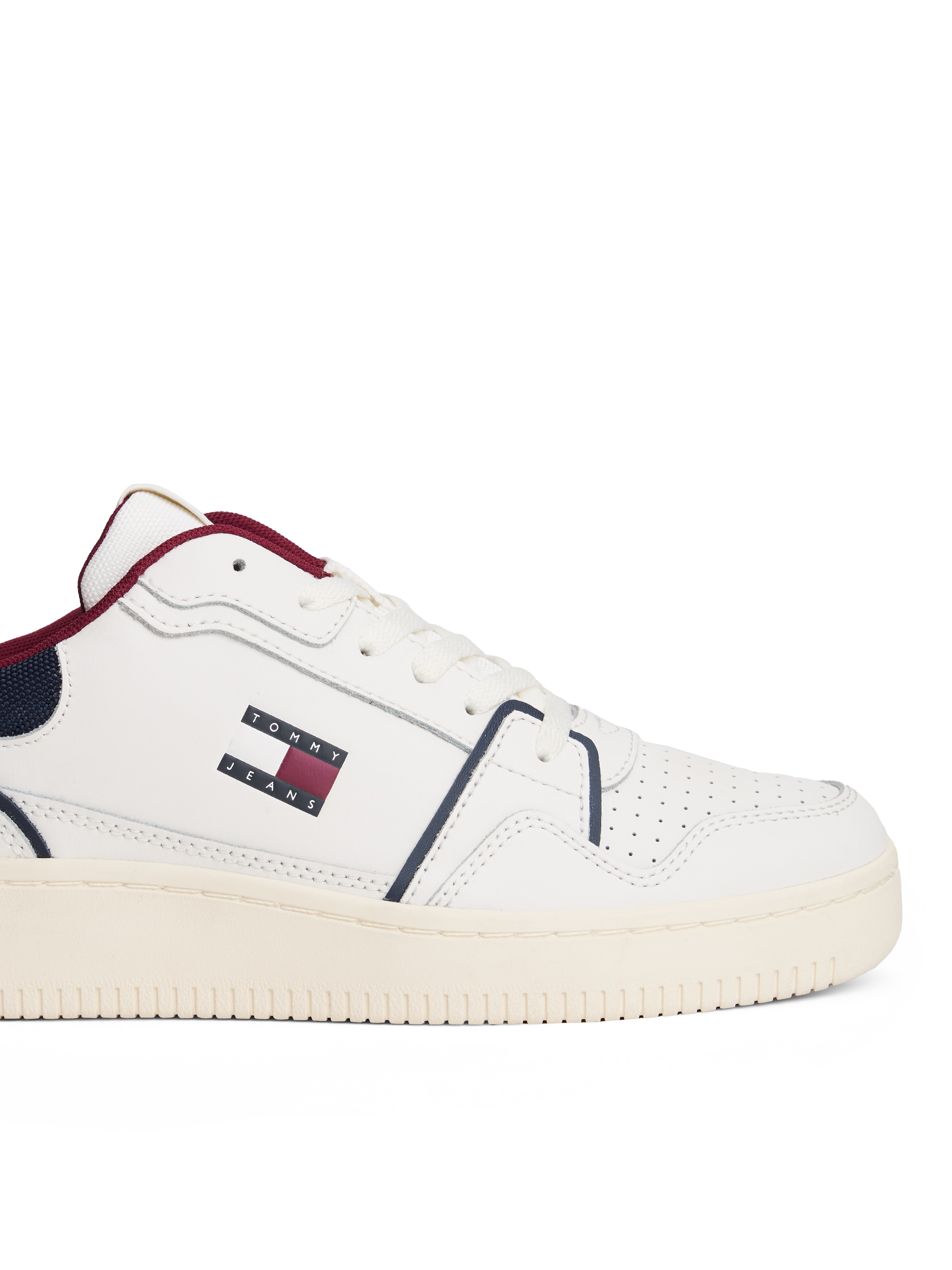Tommy Jeans Sneaker »TJM RETRO BASKET«, Freizeitschuh, Halbschuh, Schnürer mit Lochmuster