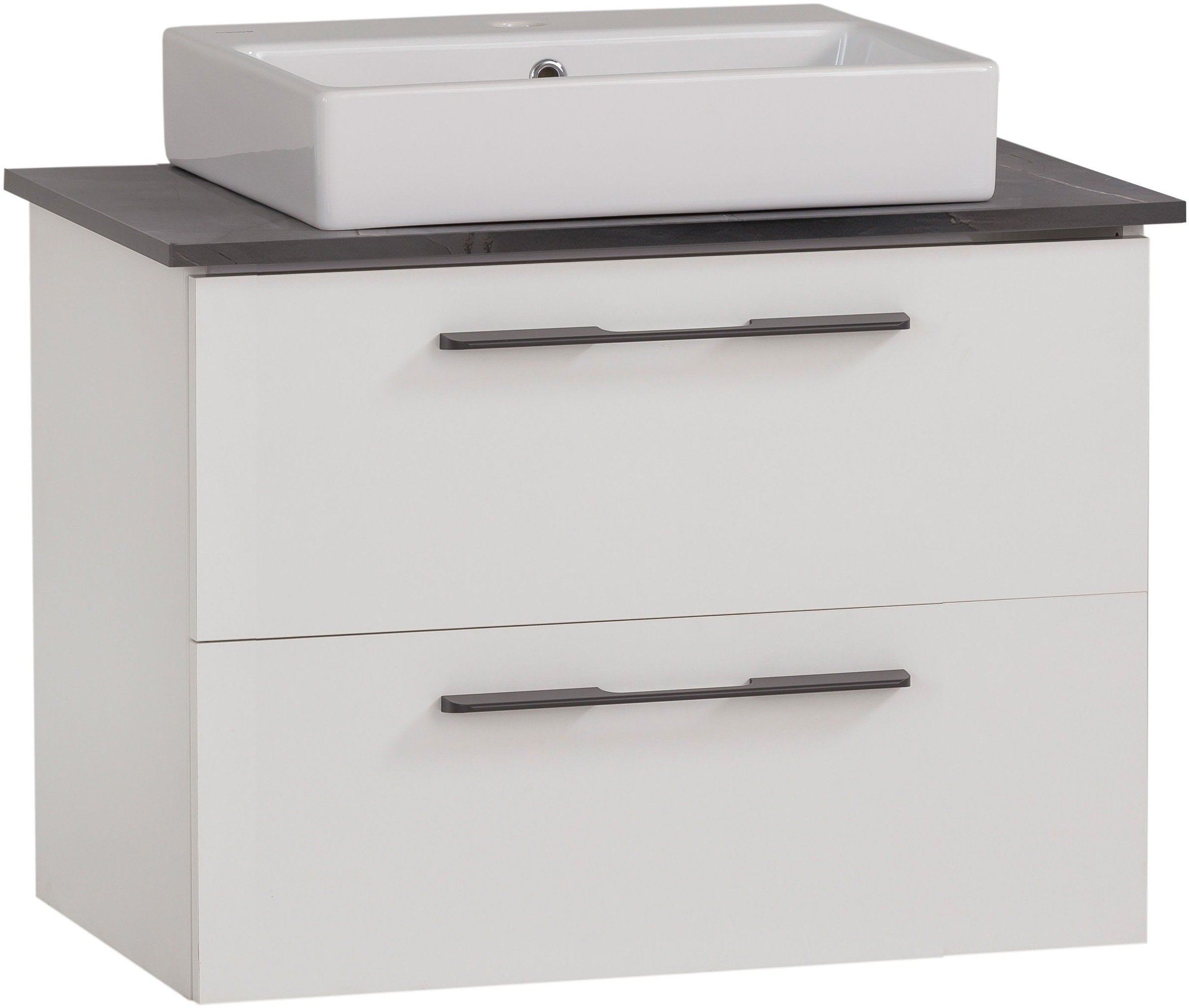 Schildmeyer Waschtisch "Maxim, Mattweiß + Marmor" 3 Stk. tlg. Made in Germa günstig online kaufen