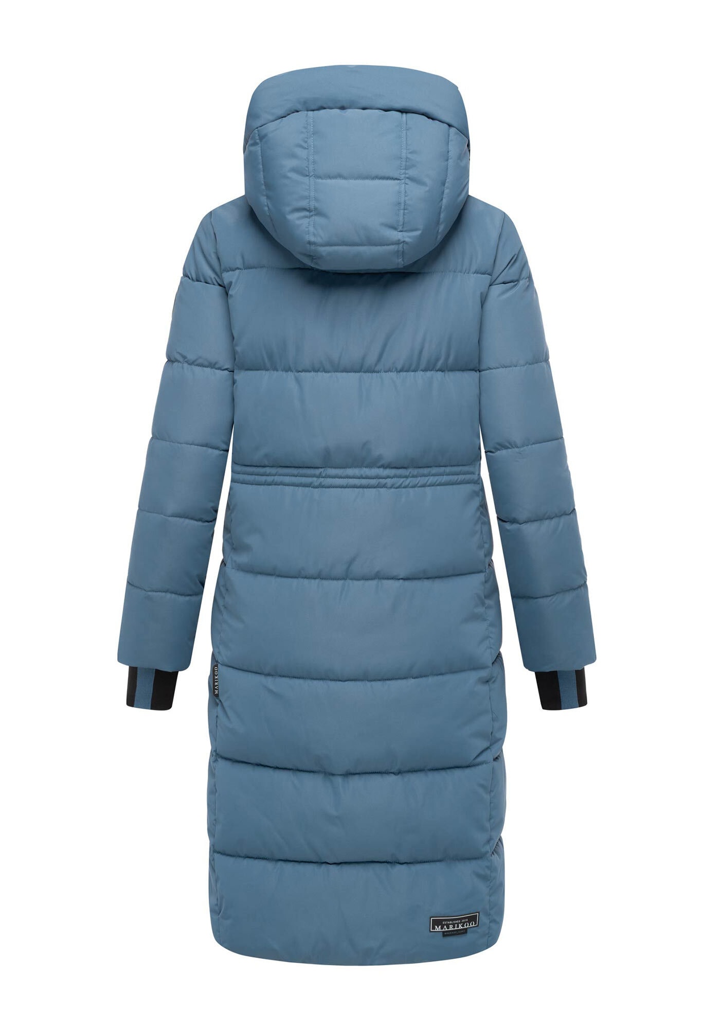 Marikoo Steppjacke »Zuraraa XVI« mit Kapuze langer Winter Mantel gesteppt