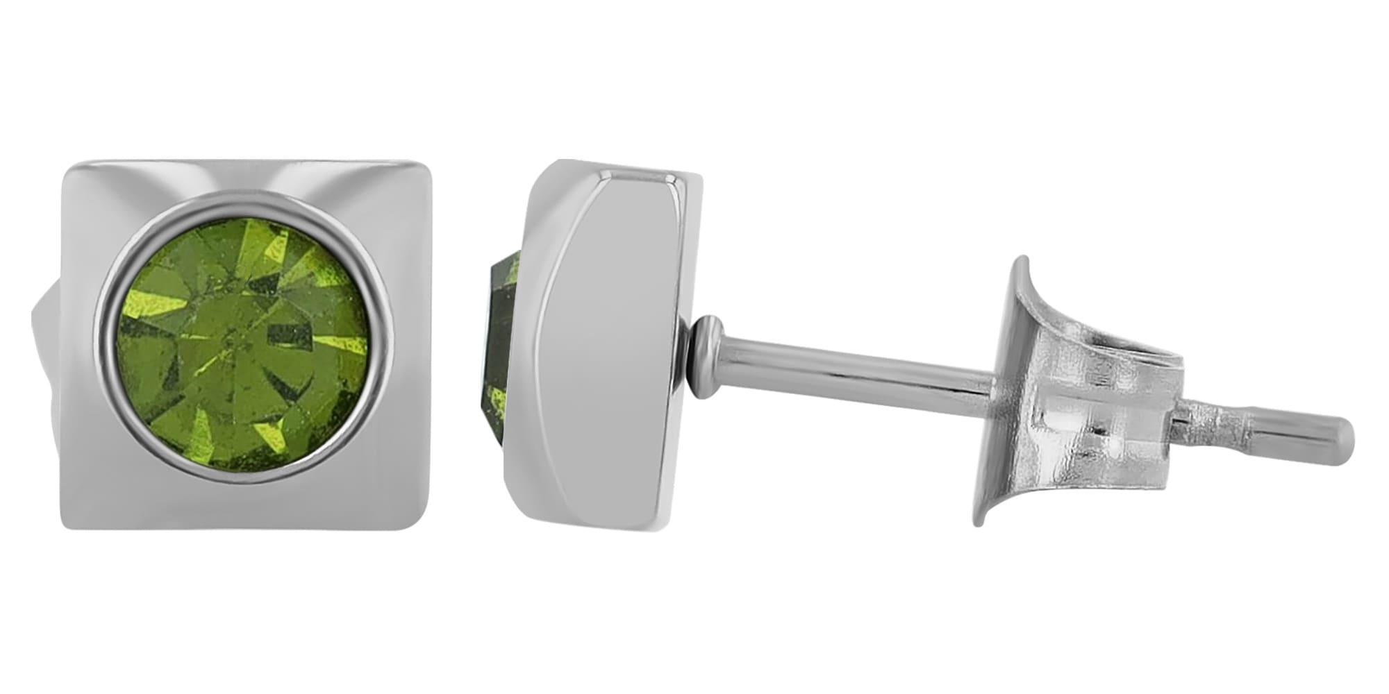 Adelia´s Paar Ohrhänger »Damen Ohrringe – Ohrstecker aus Edelstahl mit Strass Steinchen« Ein kleines Geschenk mit großer Wirkung