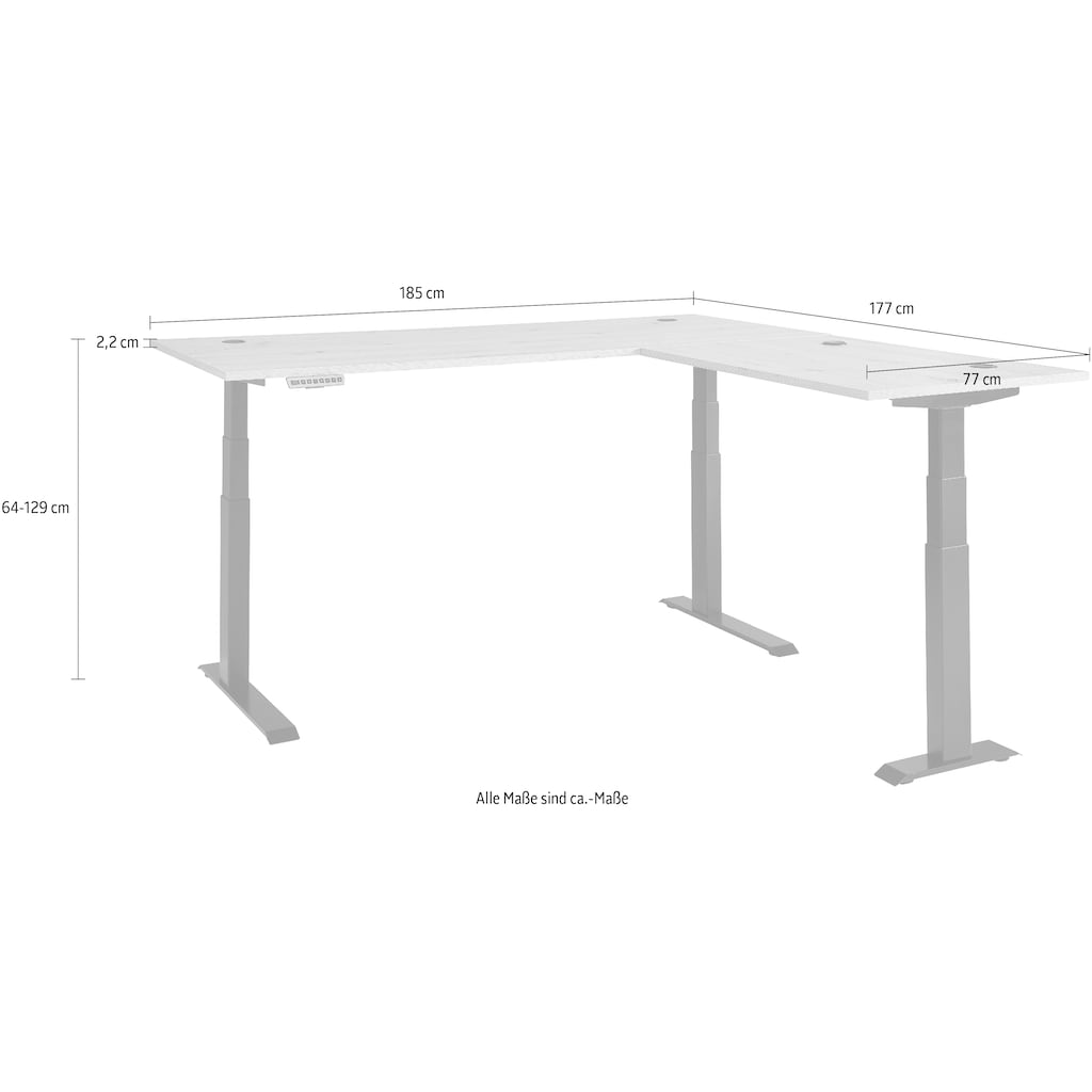 Innostyle Eckschreibtisch, (1 St.)