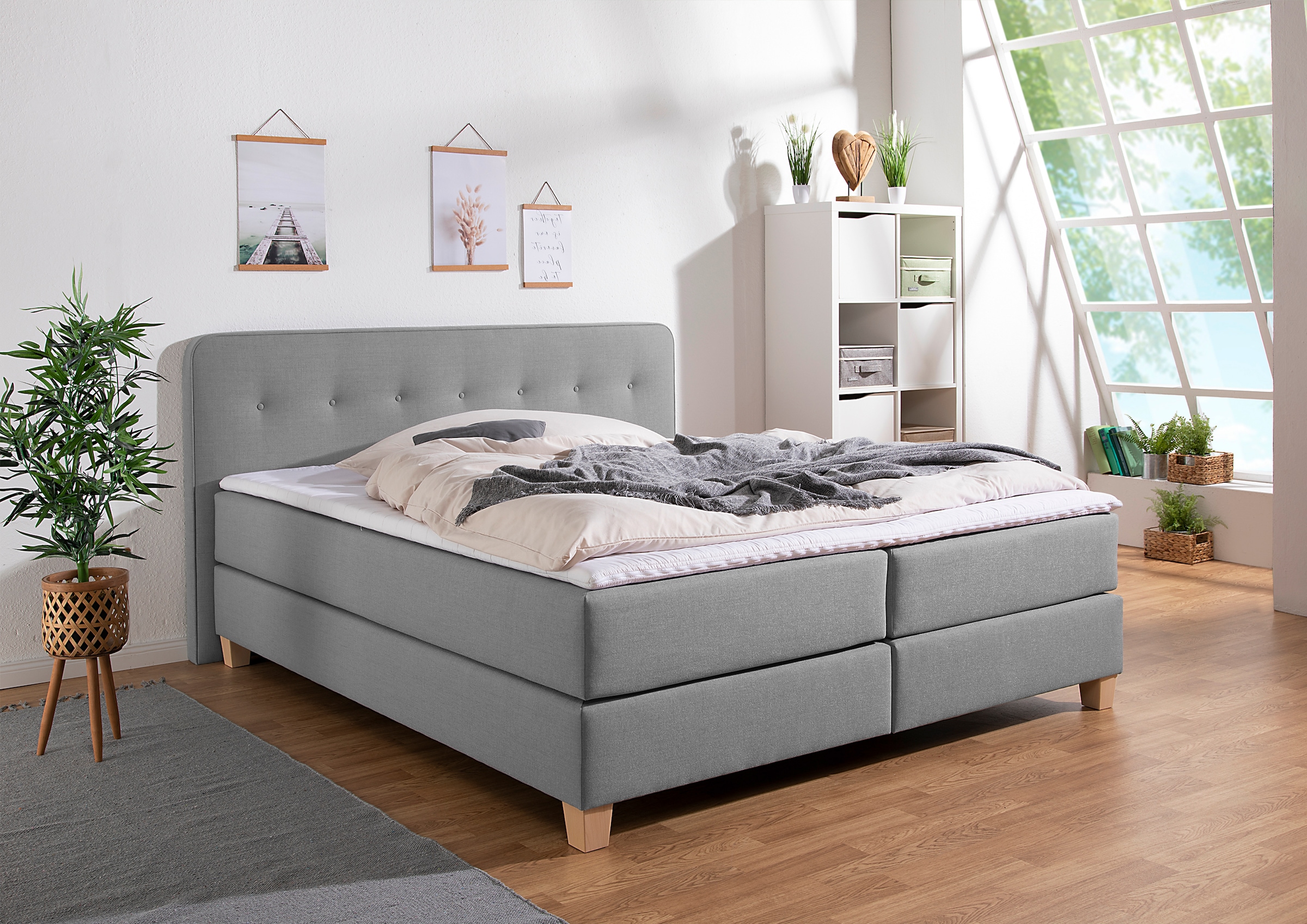Home affaire "Fargo" in Überlänge 220 cm, mit Topper, 3 Ausführungen, 4, Breiten