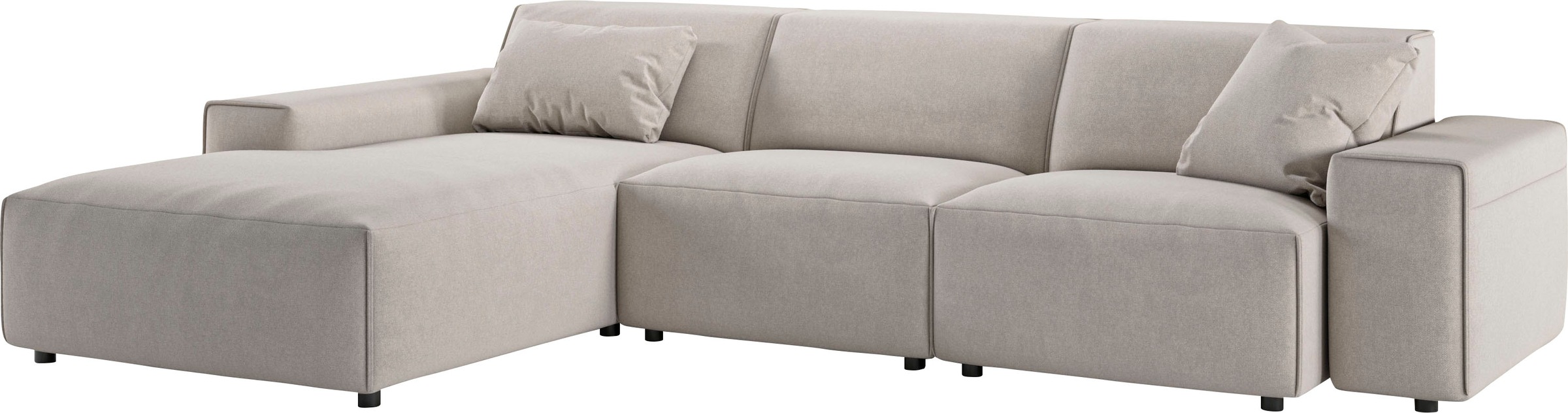 andas Ecksofa »Glimminge auch in Breitcord, Feincord, Bouclé + Easy care-Bezug«, L-Form, Breite 294, Zierkissen