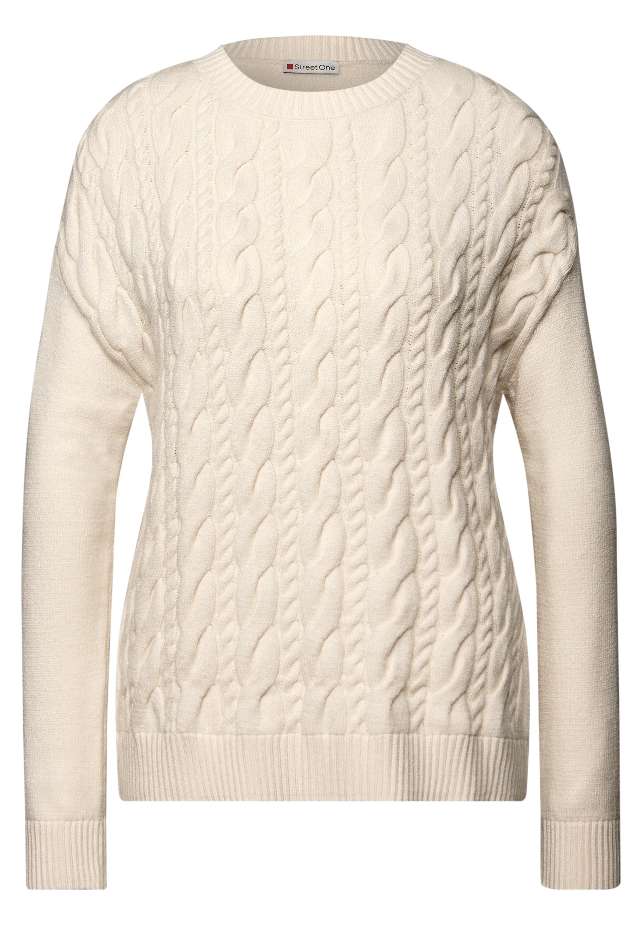 STREET ONE Strickpullover aus softem Materialmix