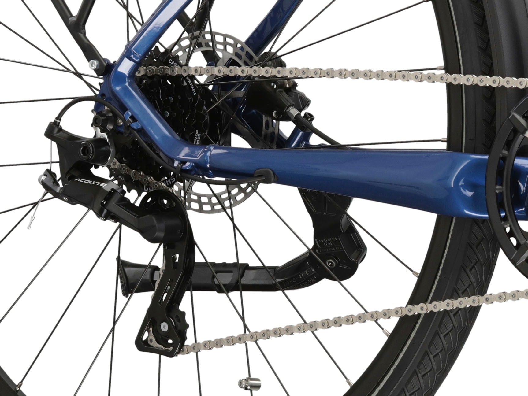 Kross E-Bike »E-Trekkingrad Trans Hybrid LS 3.0 28 Zoll blau«, 8 Gang, Shimano, Acera T3000, Mittelmotor 250 W