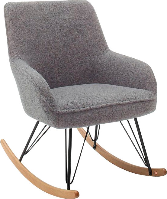 MCA furniture Schaukelstuhl "HOPKINS" () 1 Stk. Microfaser Kufe: Buche, eic günstig online kaufen