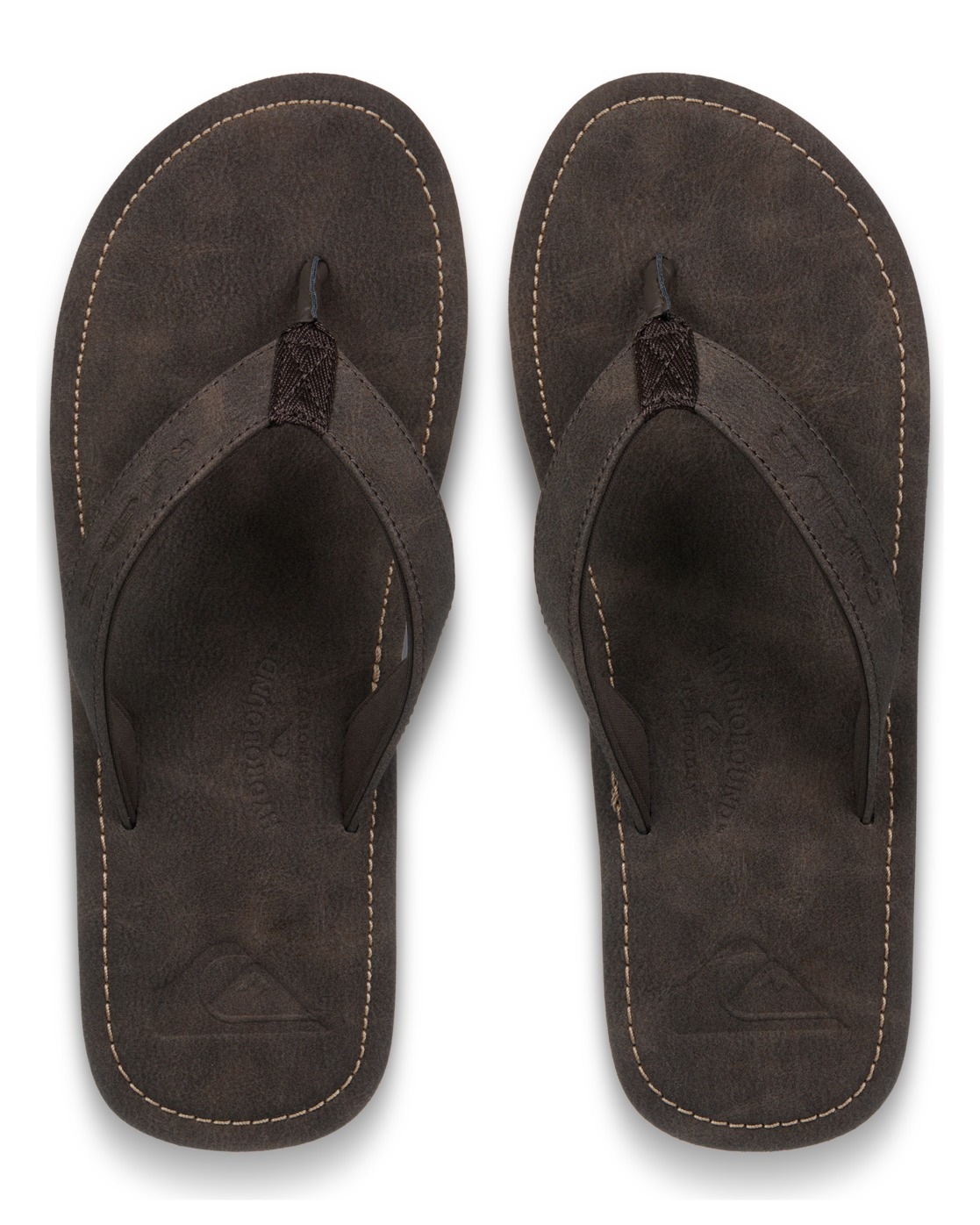 Tongs Quiksilver MOLOKAI NUBUCK 26 Marron 39,40,41,42,43,44,45,46,47 hommes 2