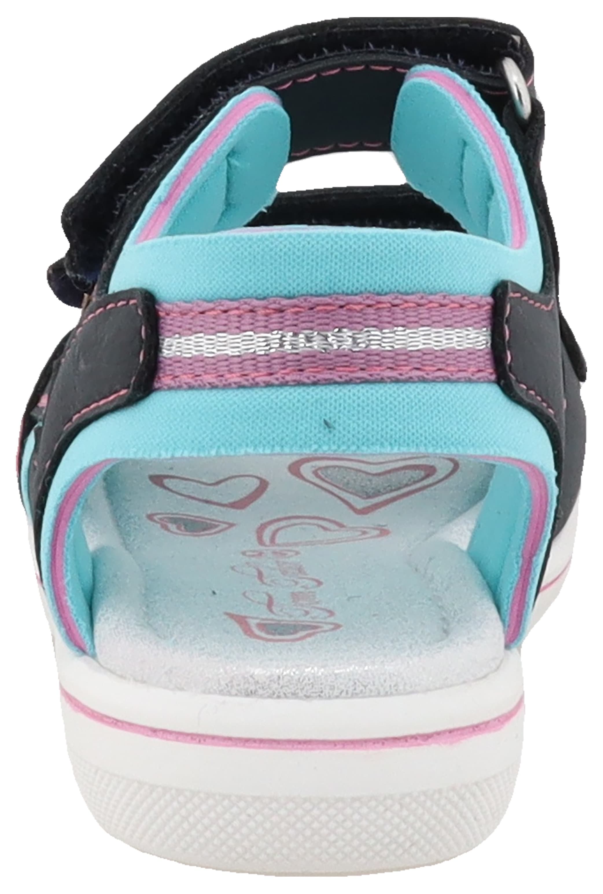 TOM TAILOR Sandale, Sommerschuh, Klettschuh, Freizeitschuh mit Kontrastbesätzen