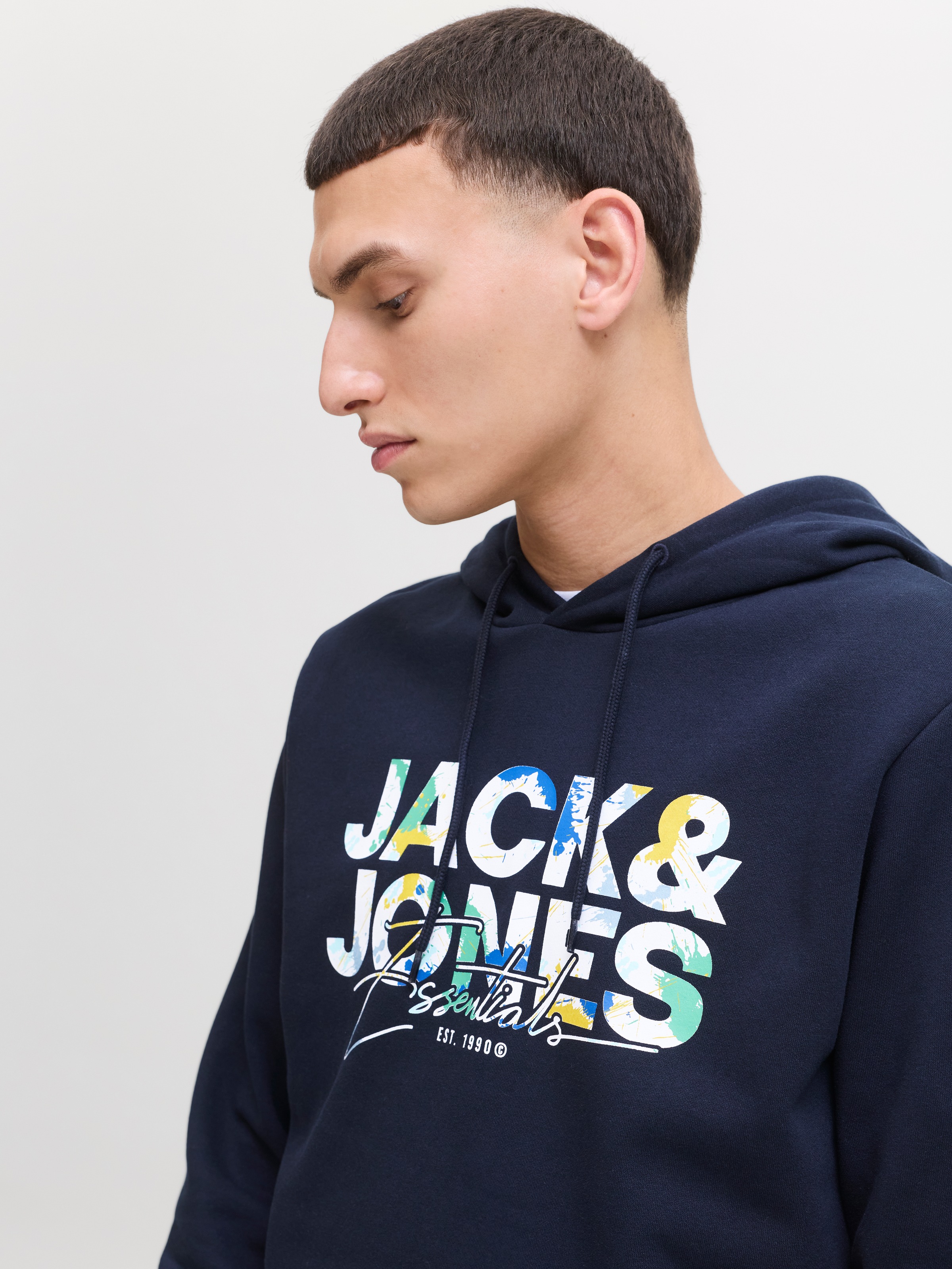 Jack & Jones Kapuzensweatshirt "JJGEPLAS SWEAT HOOD" günstig online kaufen