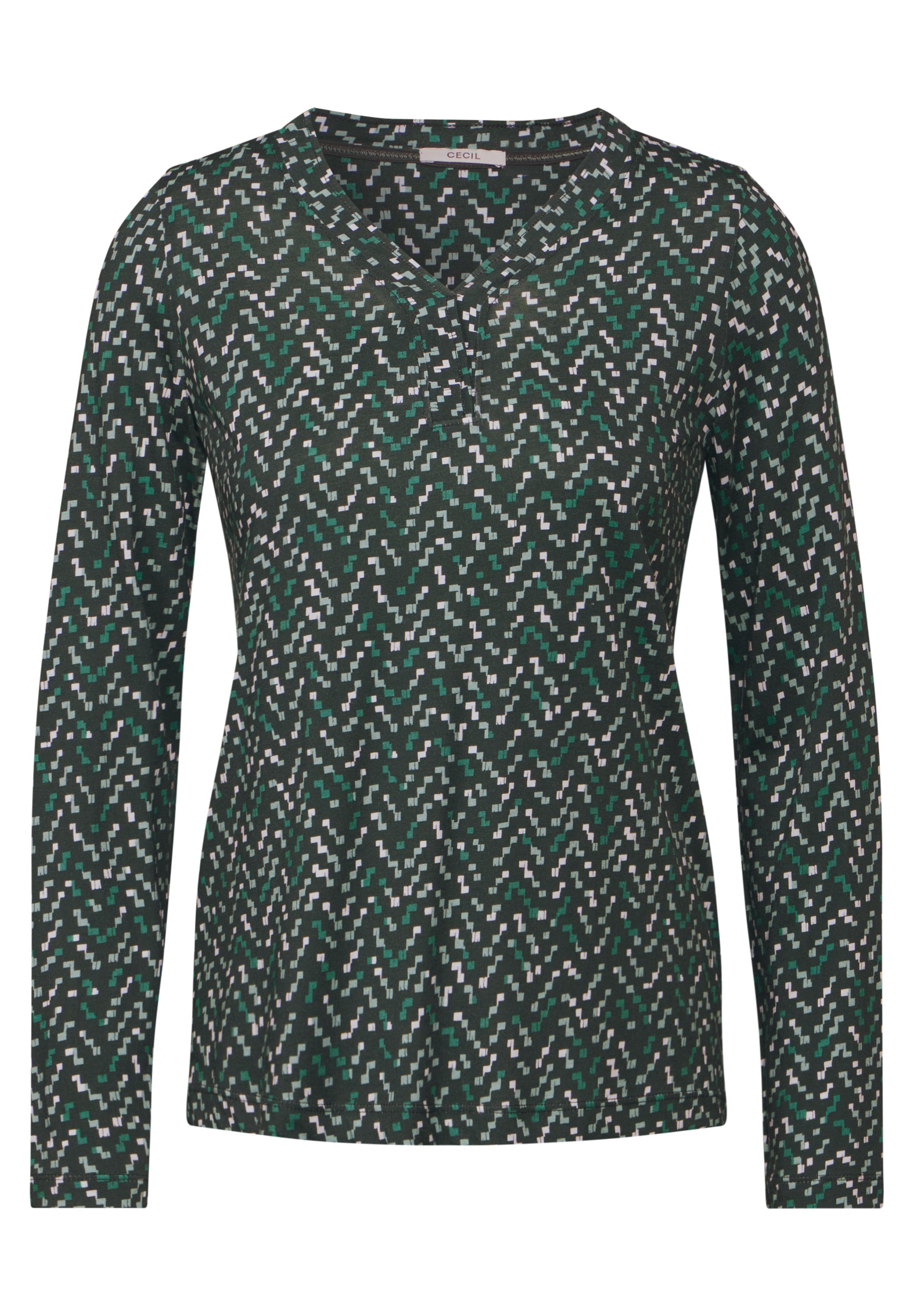 Cecil Langarmshirt, mit Muster