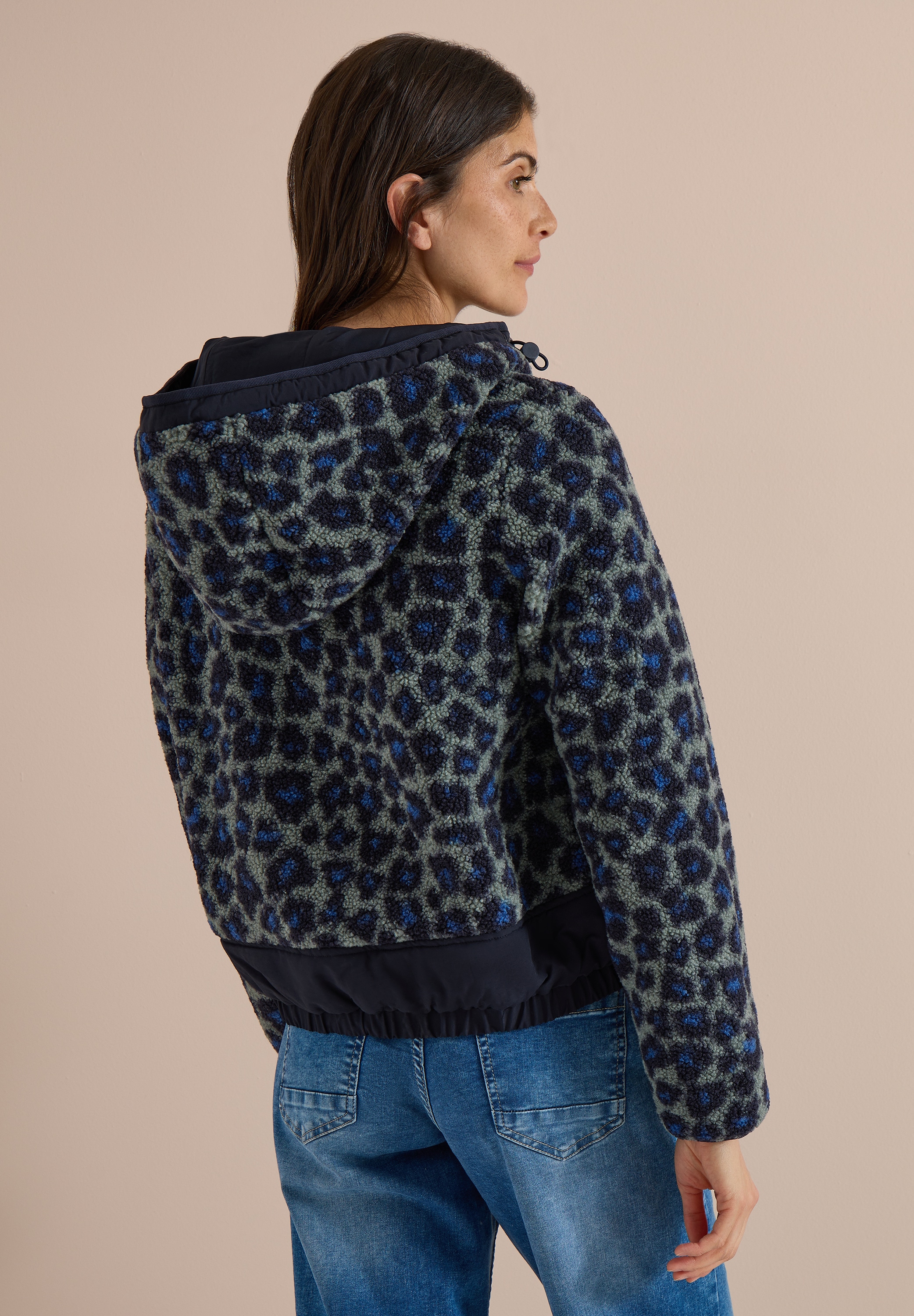Cecil Fellimitatjacke mit Kapuze mit Teddy-Futter und Teddy-Kapuze