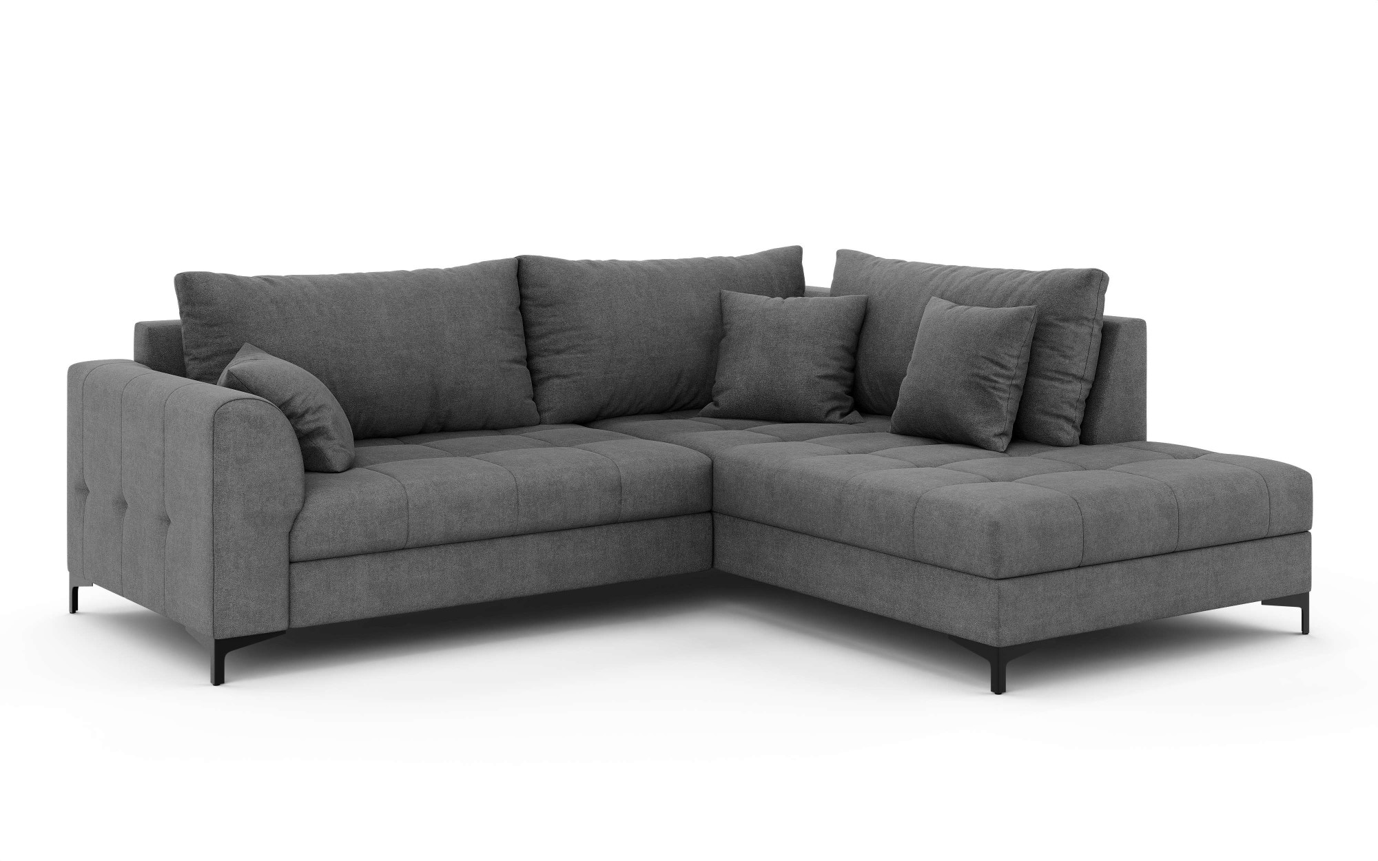 OTTO home Ecksofa »LEEVKE Design-Sofa mit Ottomane rechts/links bestellbar, Breite 232 cm« in vielen modernen Farben erhältlich, belastbar bis 480 kg