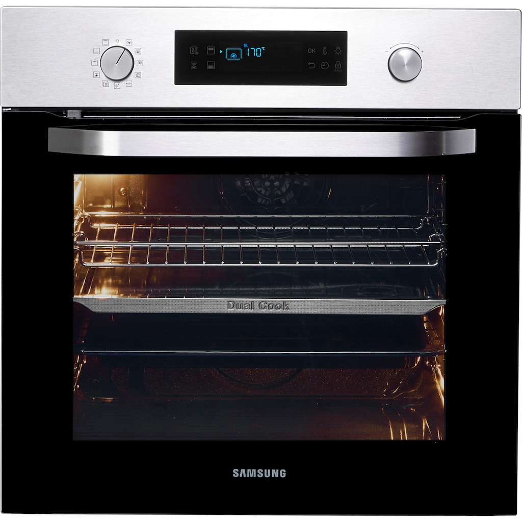 Samsung Pyrolyse Backofen »NV70N3571RS/EG«, NV70N3571RS, mit 1-fach-Teleskopauszug, Pyrolyse-Selbstreinigung