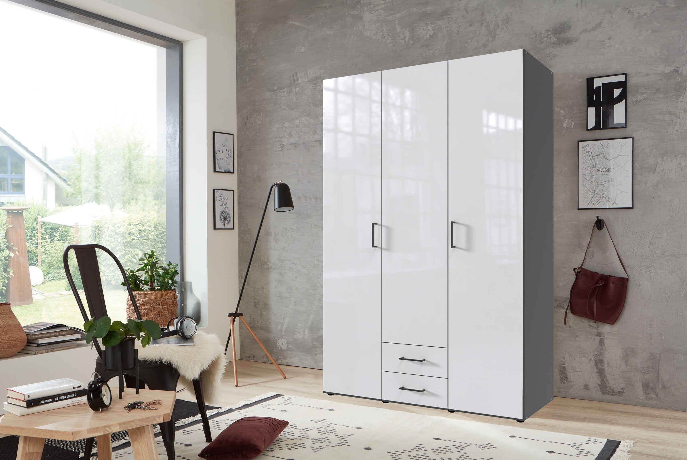 Wimex Drehtürenschrank "Mugano, 135 oder 180cm breit, 208 oder 236cm hoch, günstig online kaufen
