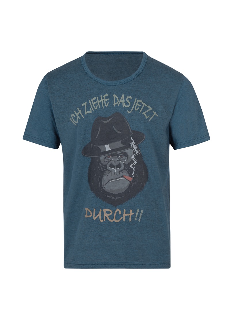 Trigema T-Shirt »TRIGEMA T-Shirt mit Motiv und Spruch«