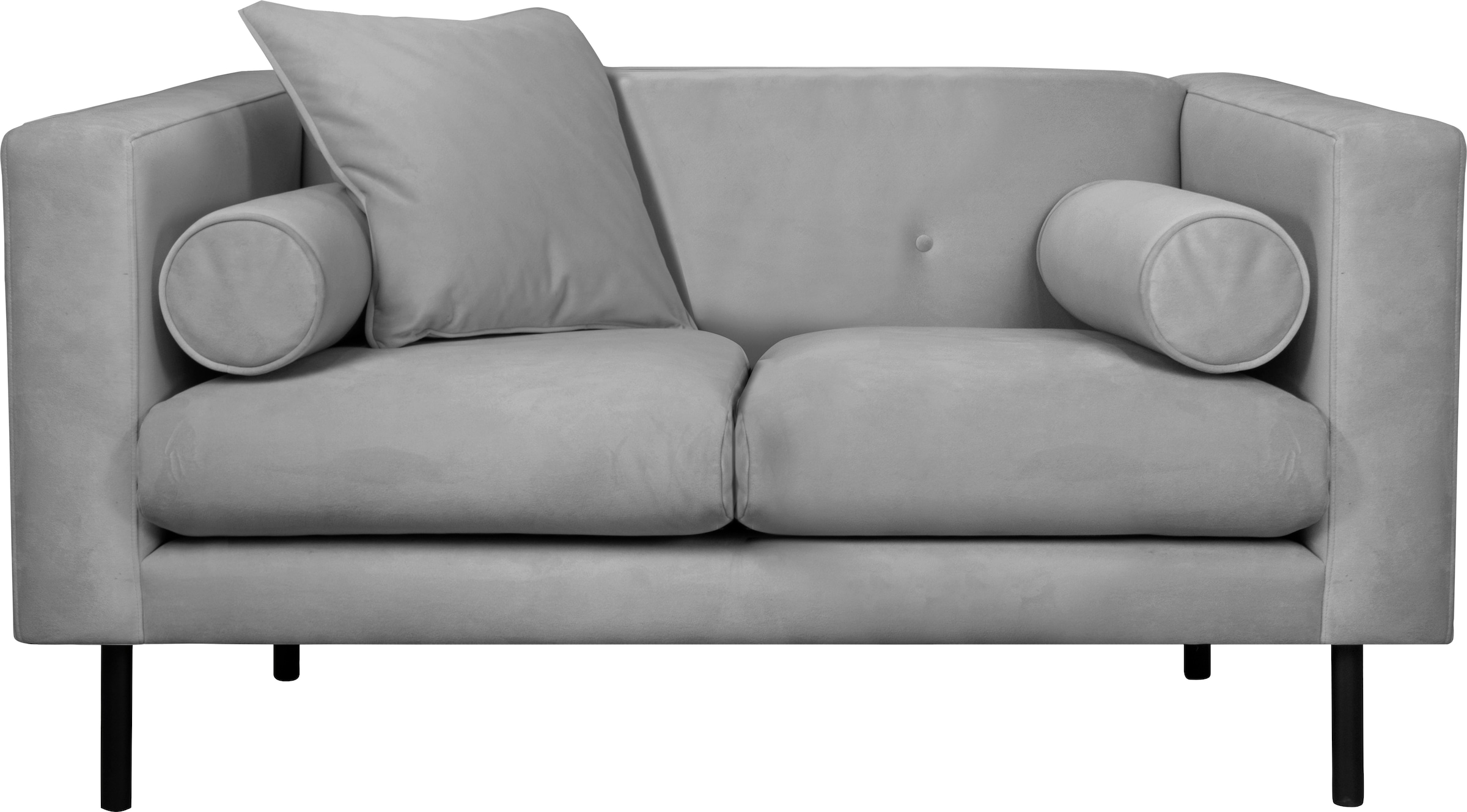 Guido Maria Kretschmer Home&Living 2-Sitzer »Lillibeth Designsofa mit Wellenunterfederung, Maße B/T/H: 155/74/83 cm«, Zierkissen als Wendekissen, in Samtoptik oder Cord